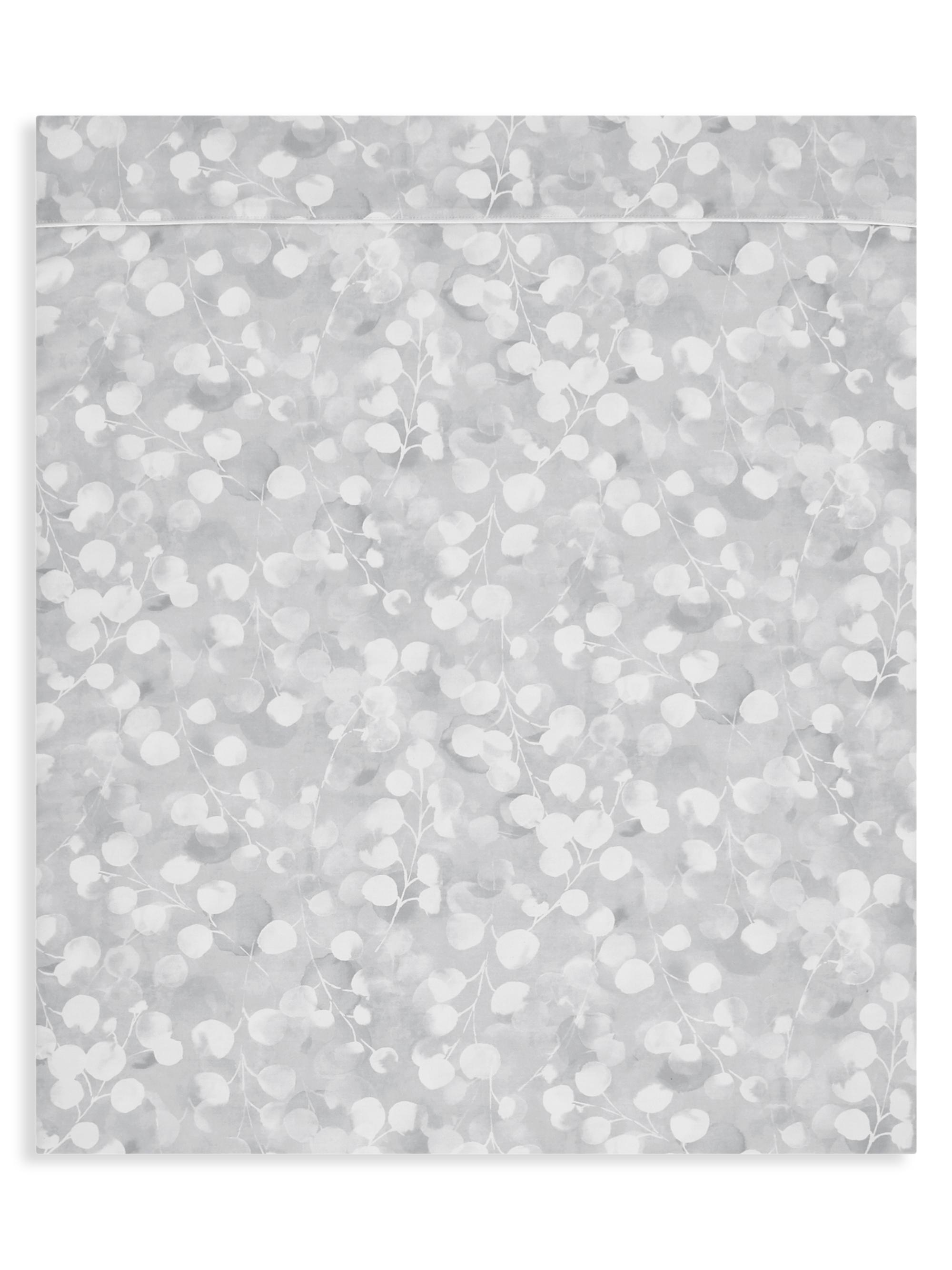 Anne de Solène Rosée 300 Thread Count Flat Sheet - Gris Grey King