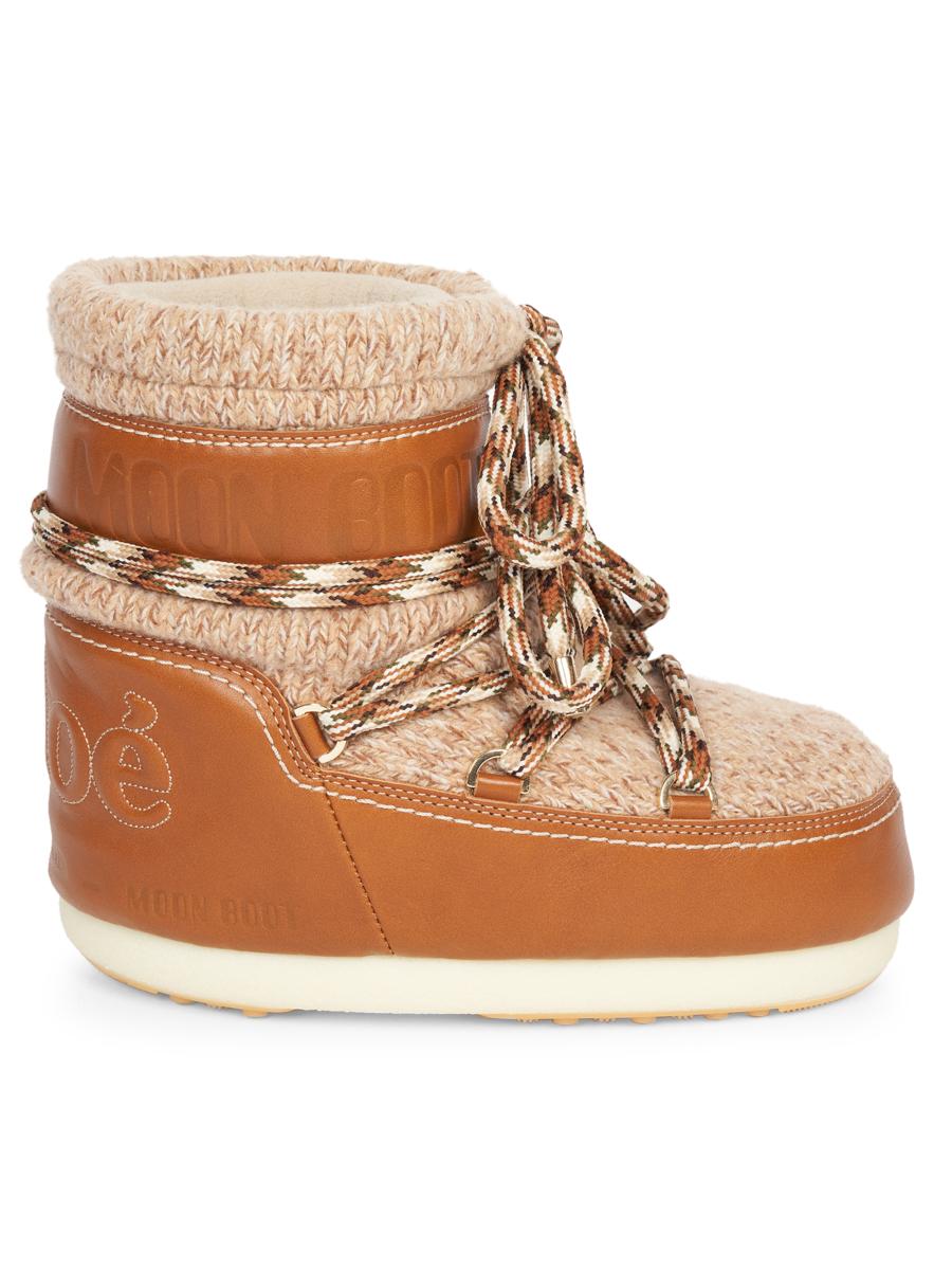 クロエ CHLOE × ムーンブーツ Moon Boot ムートンブーツ CHLOE X MOON BOOTS☆コラボ クロエ ムーンブーツ スノーブーツ (MOON