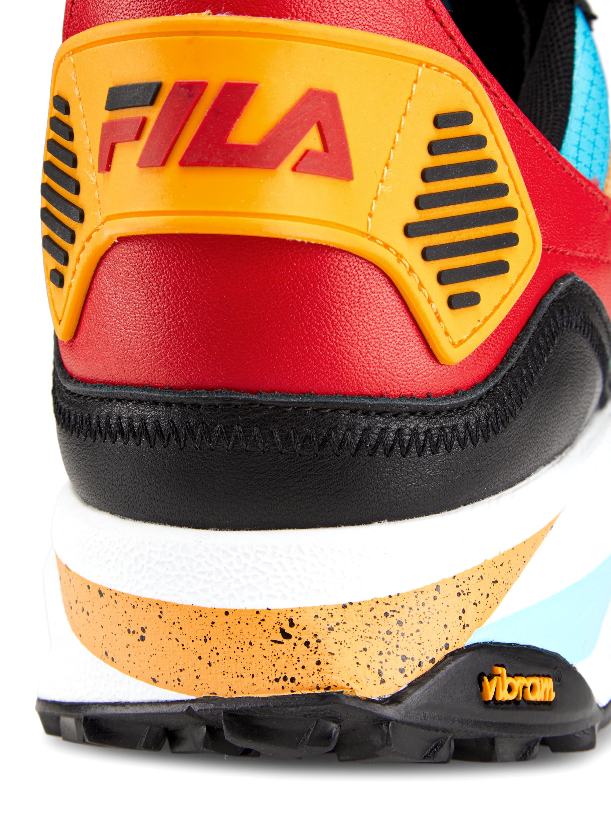 fila red yellow blue