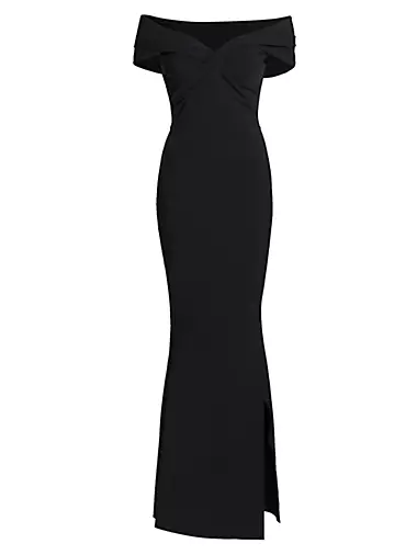 Stretch Jersey Fishtail Gown