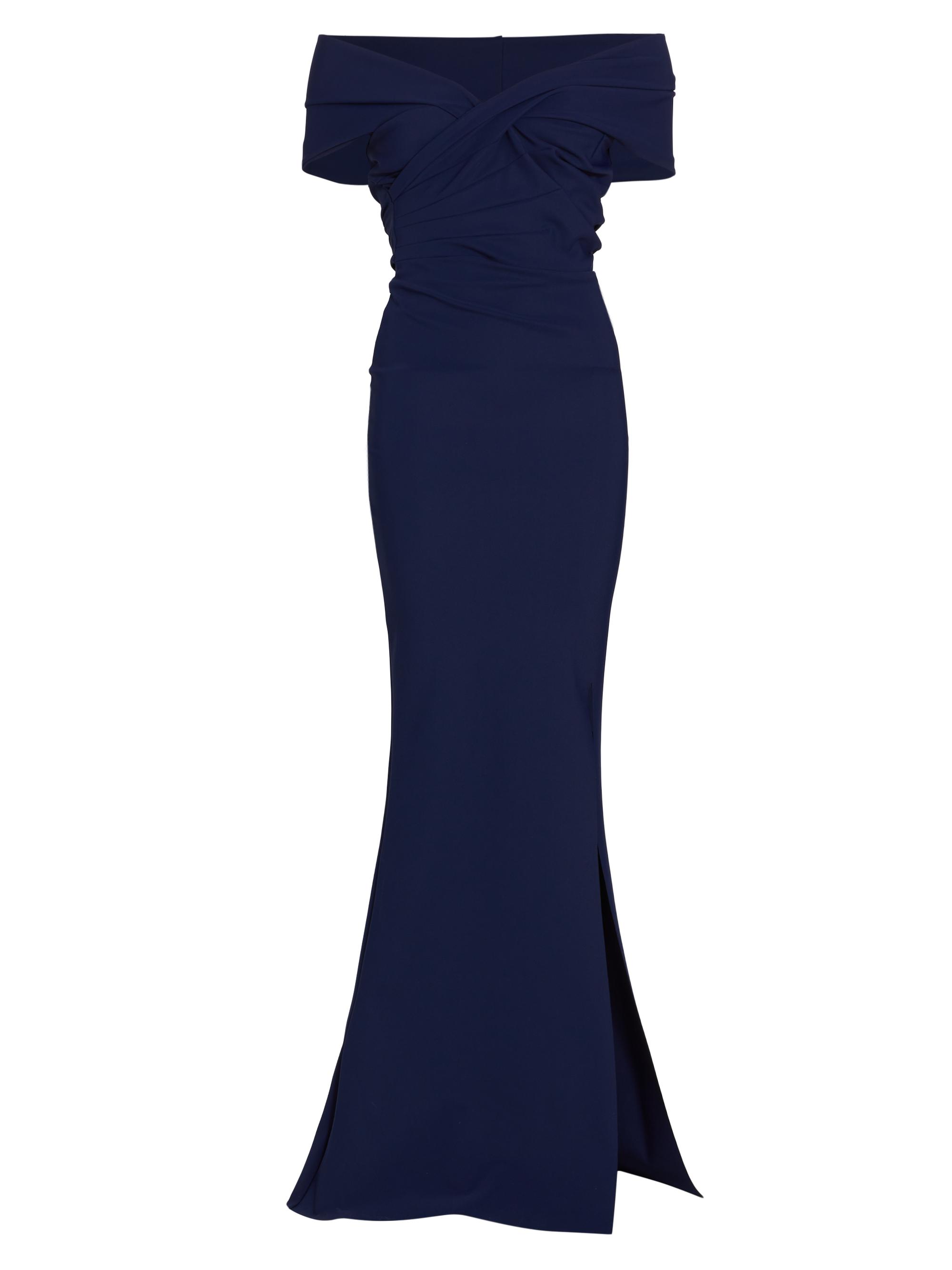 Chiara Boni La Petite Robe Women's Stretch Jersey Fishtail Gown - Blue Notte