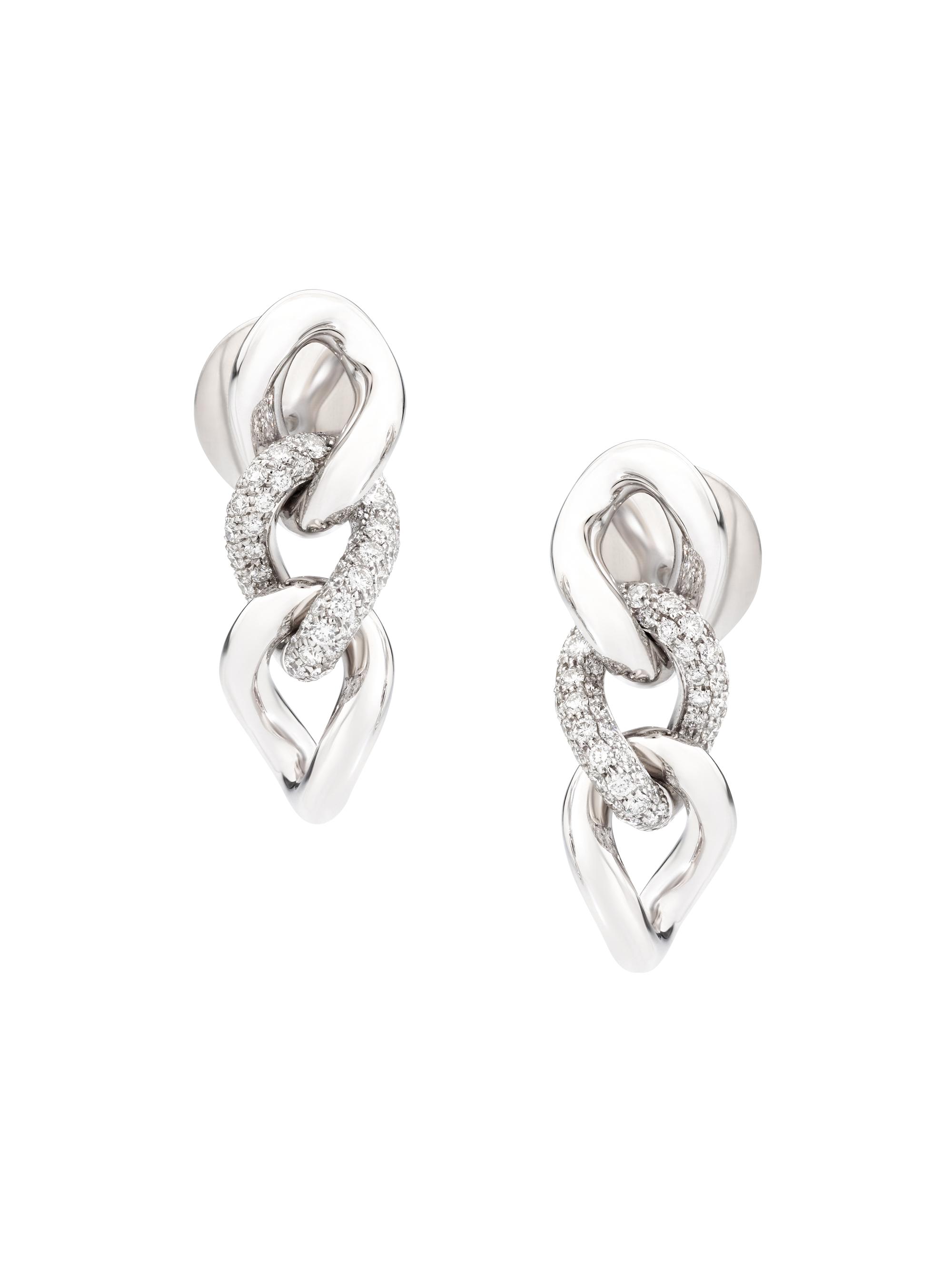 Pomellato Women's Catene 18K White Gold & Diamond Drop Earrings - White Gold