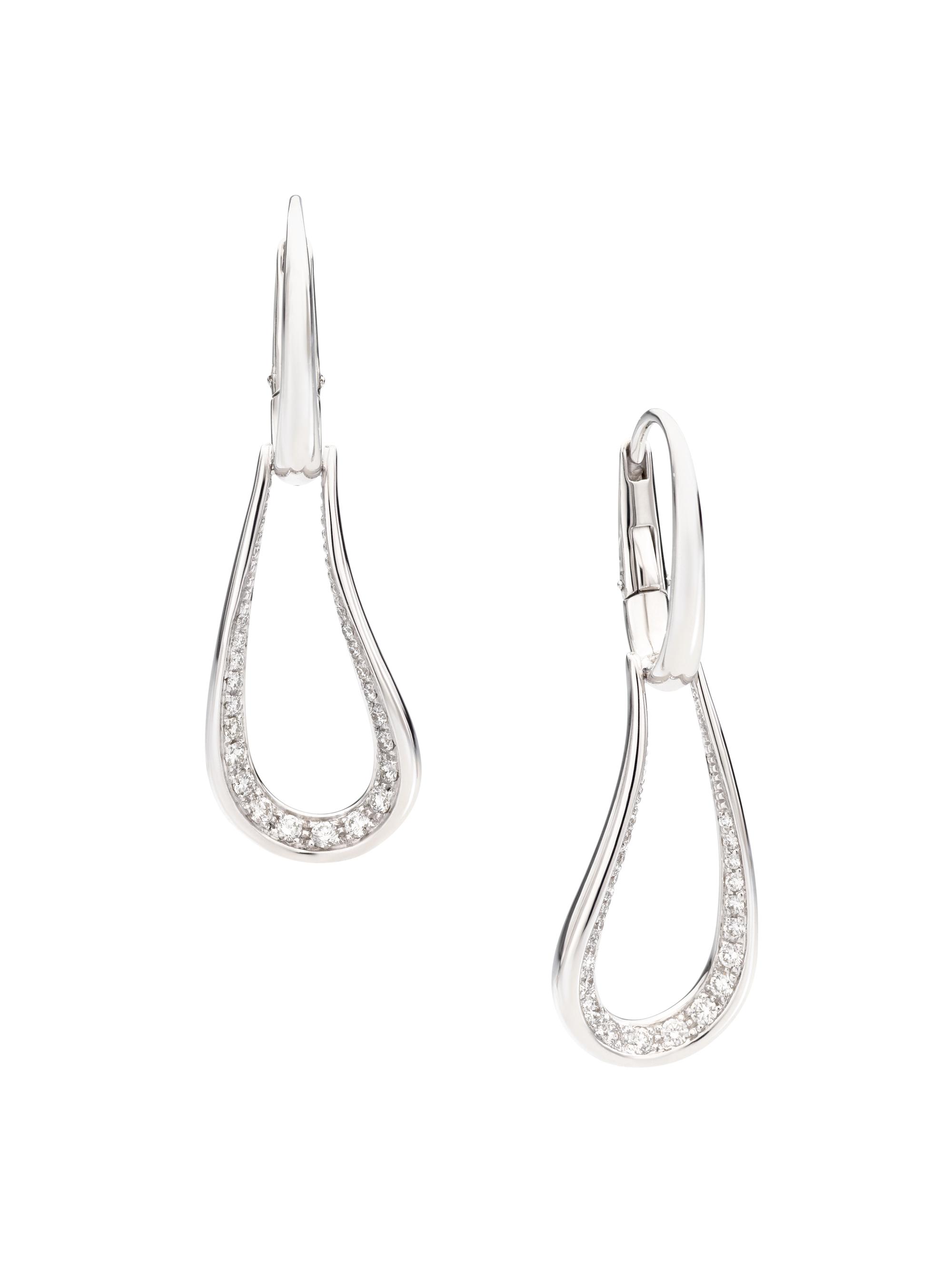 Pomellato Women's Fantina 18K White Gold & Diamond Drop Earrings - White Gold