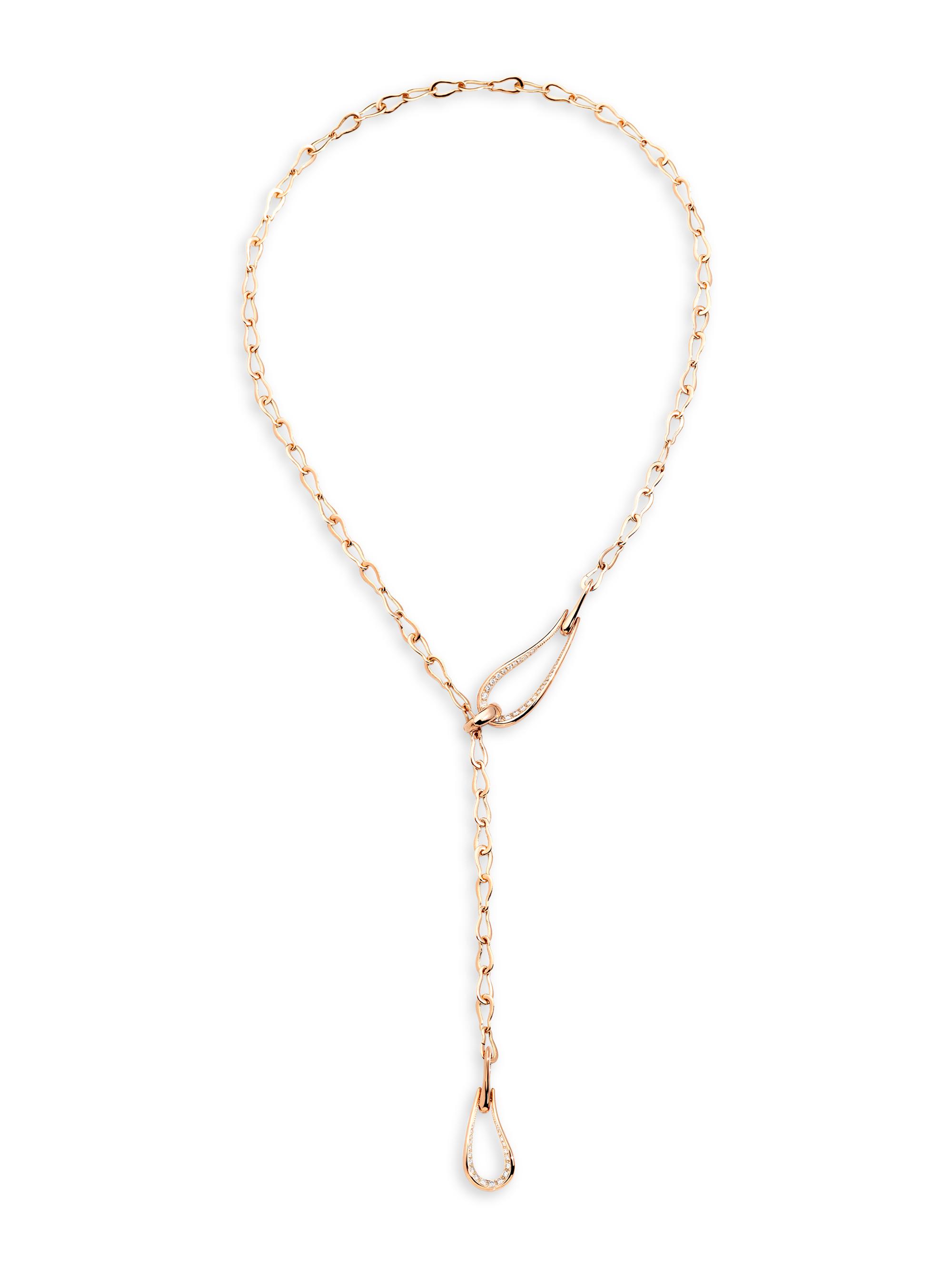 Pomellato Women's Fantina 18K Rose Gold & Diamond Lariat Necklace - Rose Gold