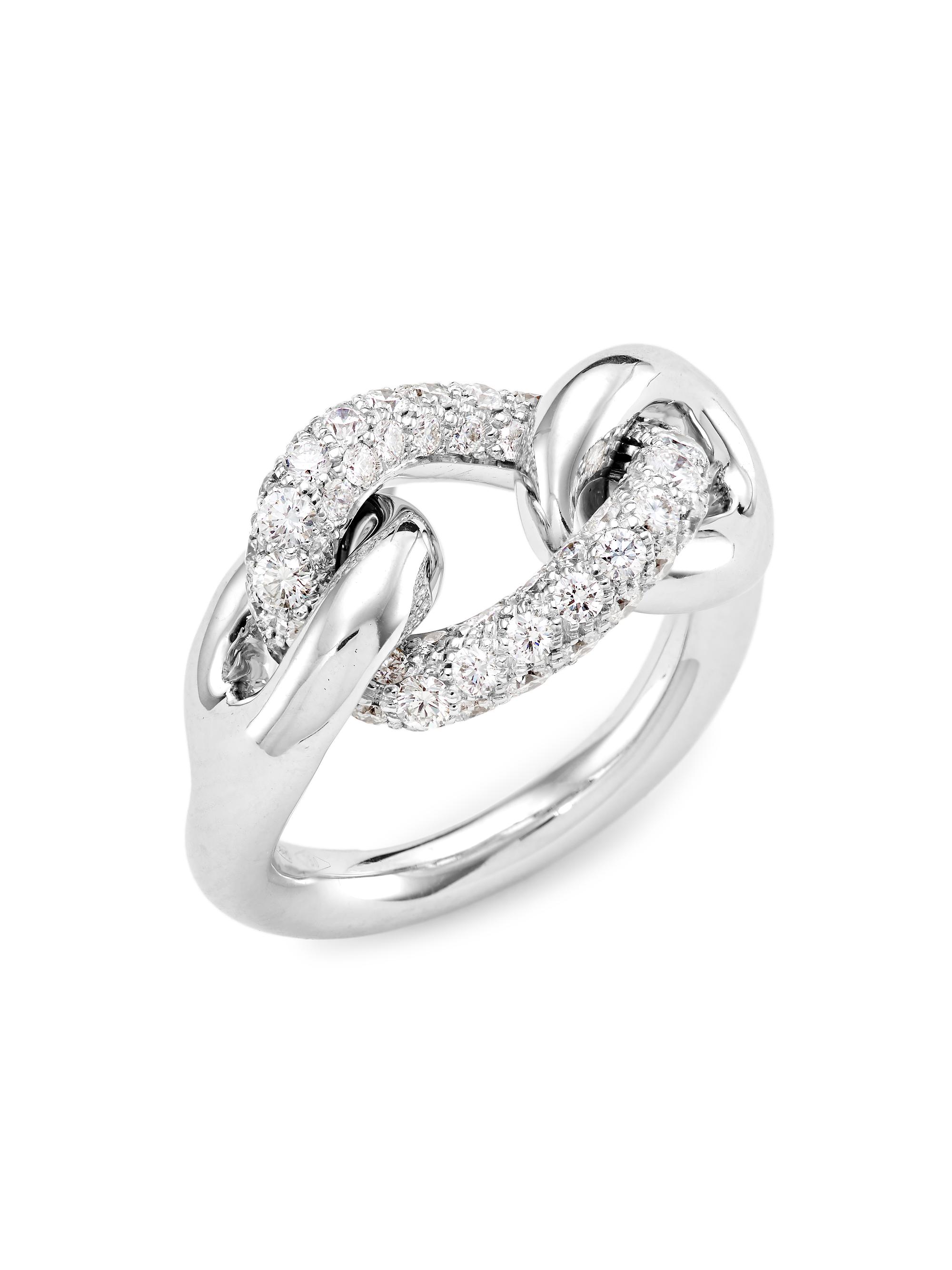 Pomellato Women's Catene 18K White Gold & Diamond Ring - White Gold