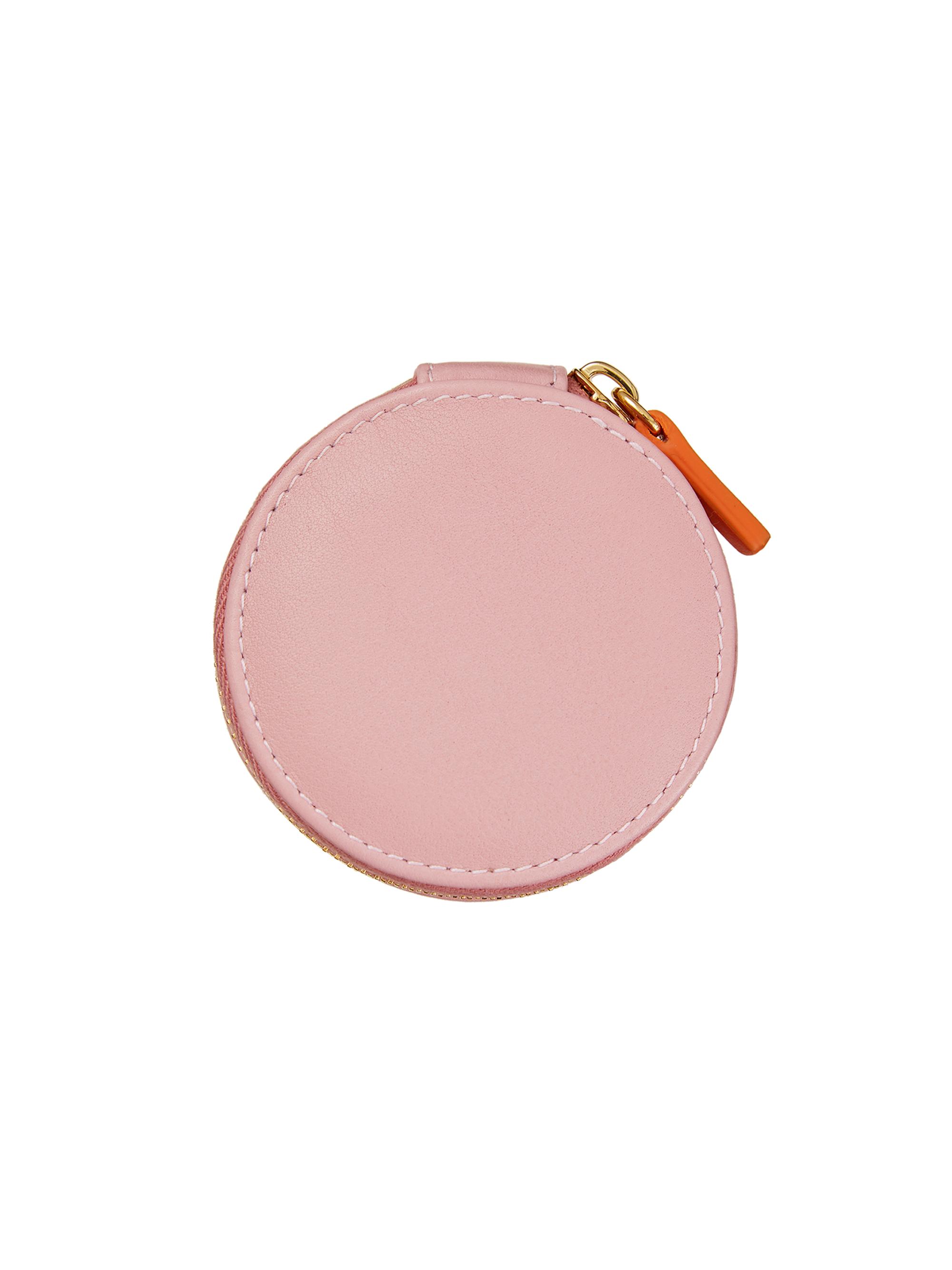 Stow Pioneer Compass Leather Accessories Case - Dusky Pink