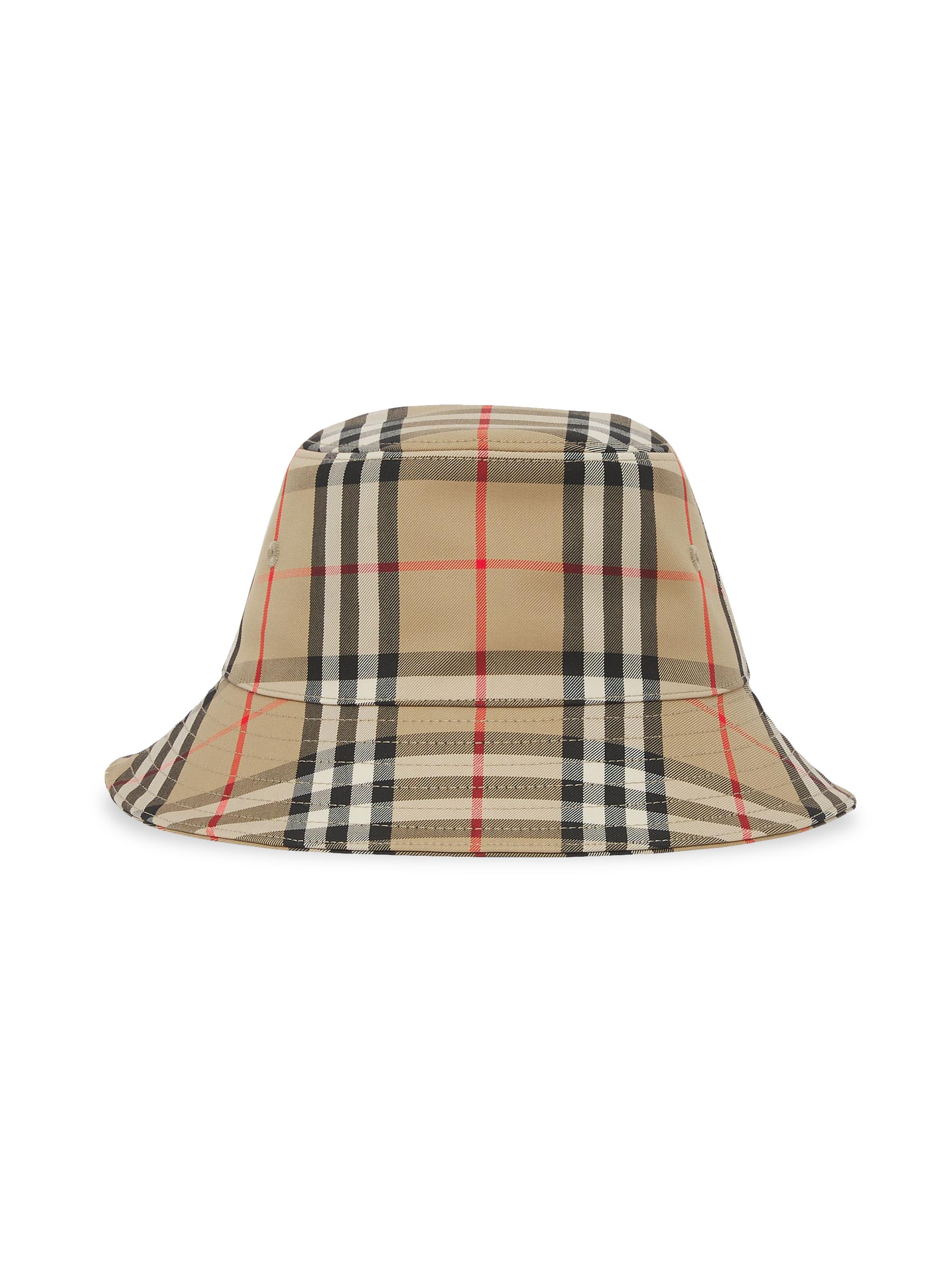 Gabriel Burberry Check Bucket Hat Authentic NEW BURBERRY Kids Beige GABRIEL Check Cotton Blend  main image 4