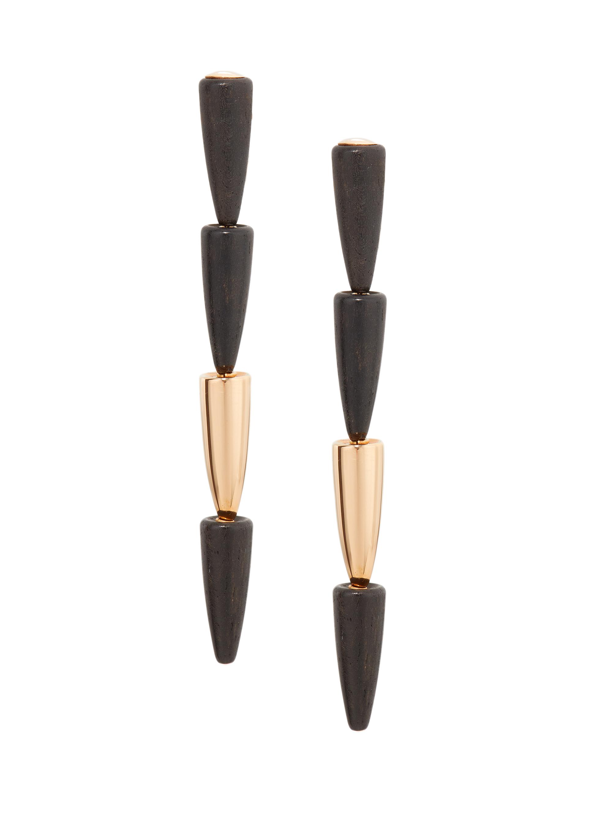 Vhernier Women's Calla Ebony & 18K Rose Gold Clip-On Earrings - Rose Gold
