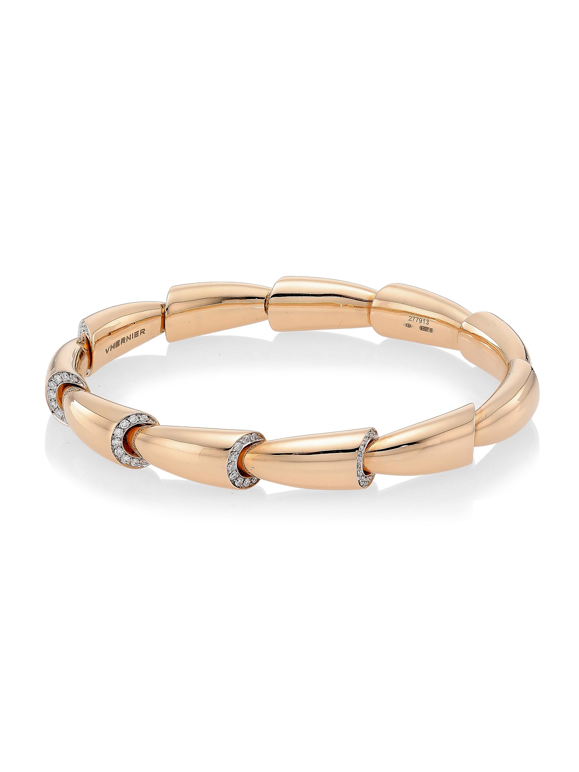 Vhernier Women's Calla 18K Rose Gold & Diamond Bracelet - Rose Gold