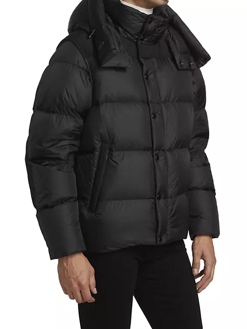Shop Burberry Detachable Sleeve Hooded Puffer Jacket | Saks Fifth