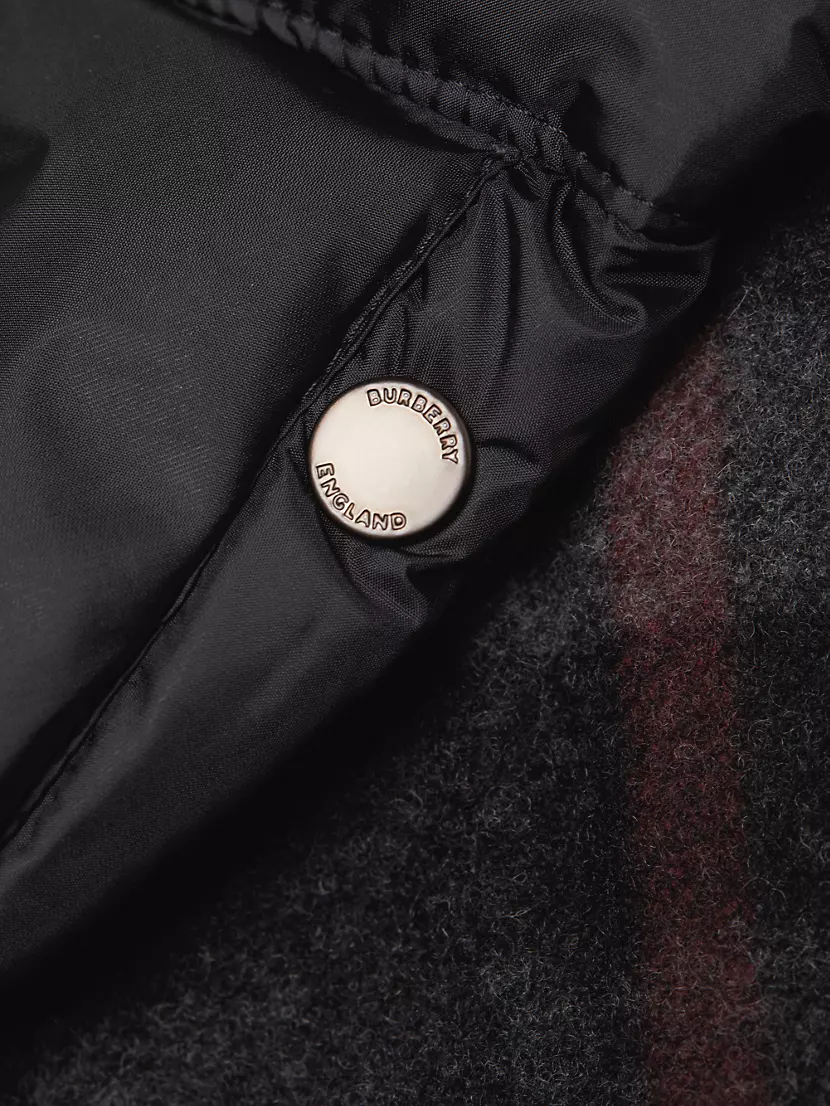 Detachable Sleeve Monogram Puffer Jacket Burberry Outerwear