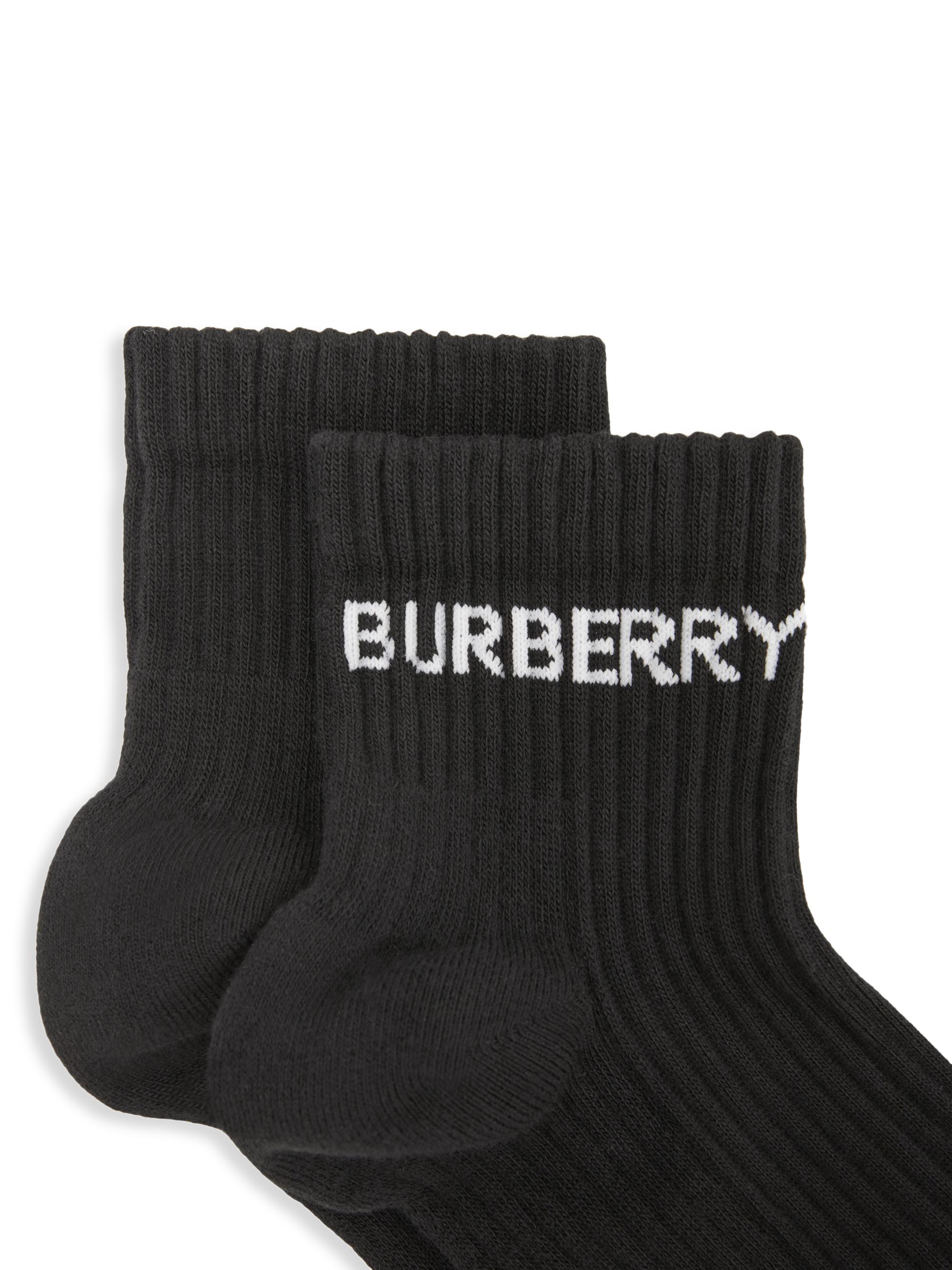 Burberry Ribbed Logo Ankle Socks | Saks Fifth Avenue