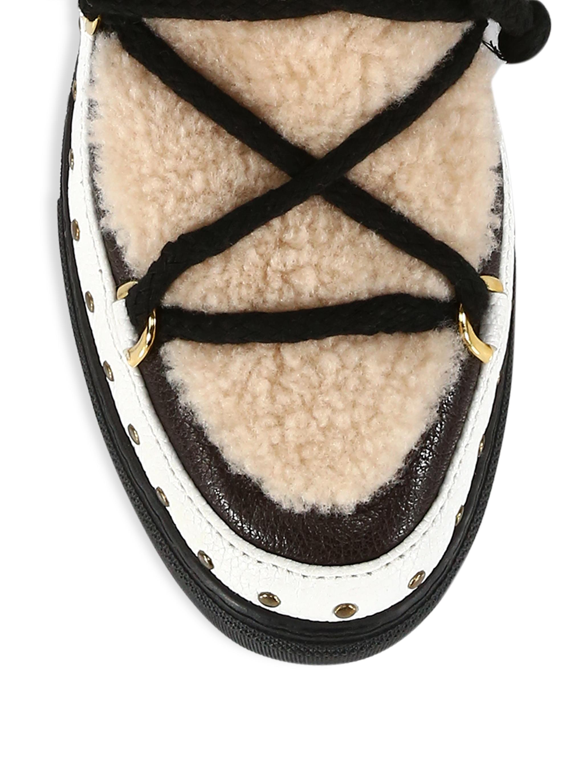 Inuikii Curly Rock Shearling Sneaker Boots | Saks Fifth Avenue