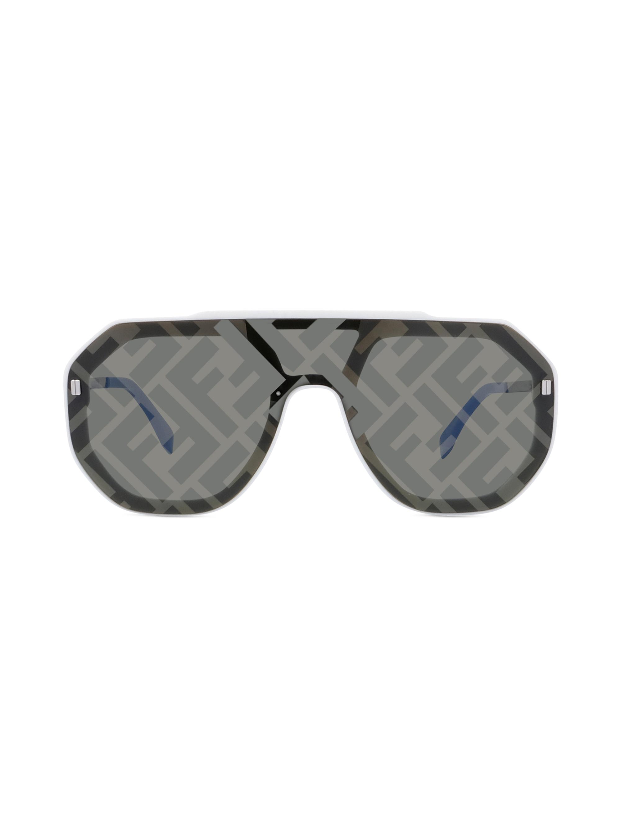 Fendi ロゴデザイン サングラス Fendi Logo Pilot Mask Sunglasses | Saks Fifth Avenue