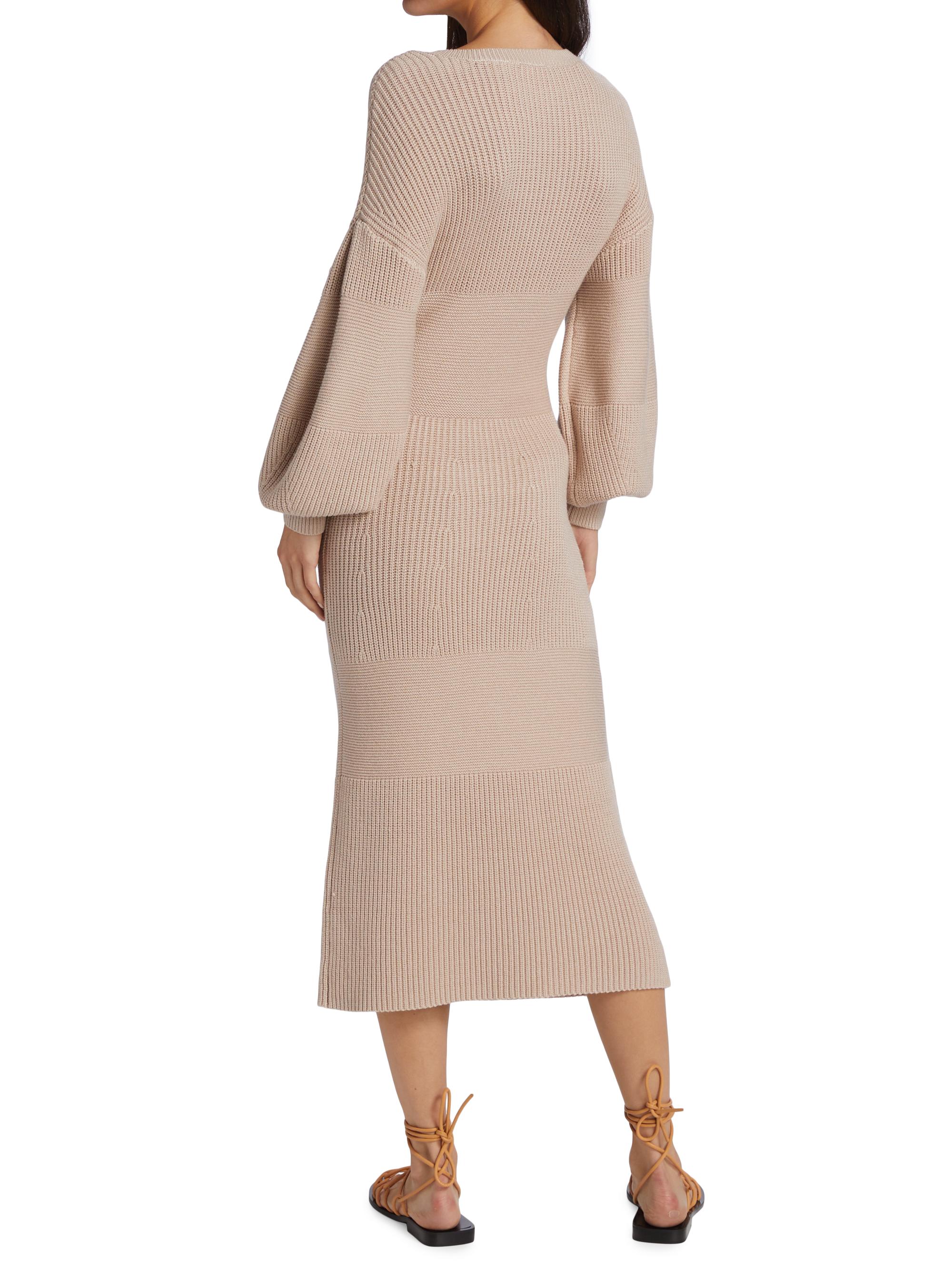 open lace back dress Flying Tomato Plus Ruffle Sleeve Ribbed Knit Dress