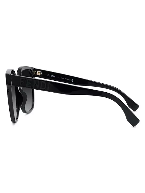 Shop Fendi 55MM Square Sunglasses