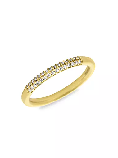 Signature 22K Gold-Plated & White Topaz Ring