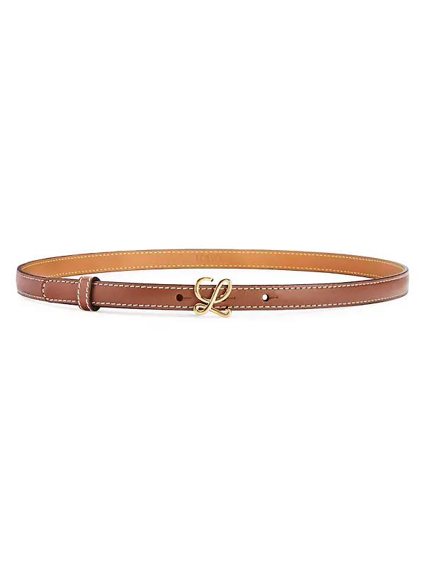 L-Buckle Leather Belt