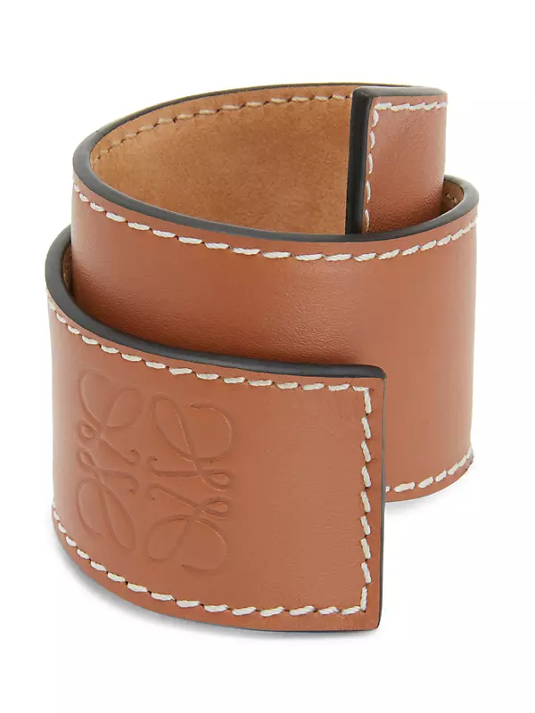 Shop LOEWE Small Slap Leather Bracelet | Saks Fifth Avenue