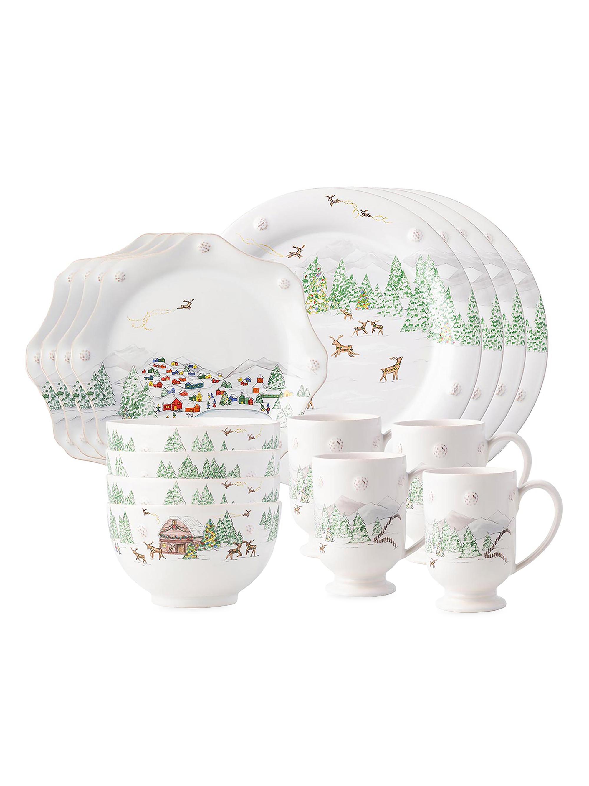 Juliska Berry & Thread North Pole 16-Piece Place Setting