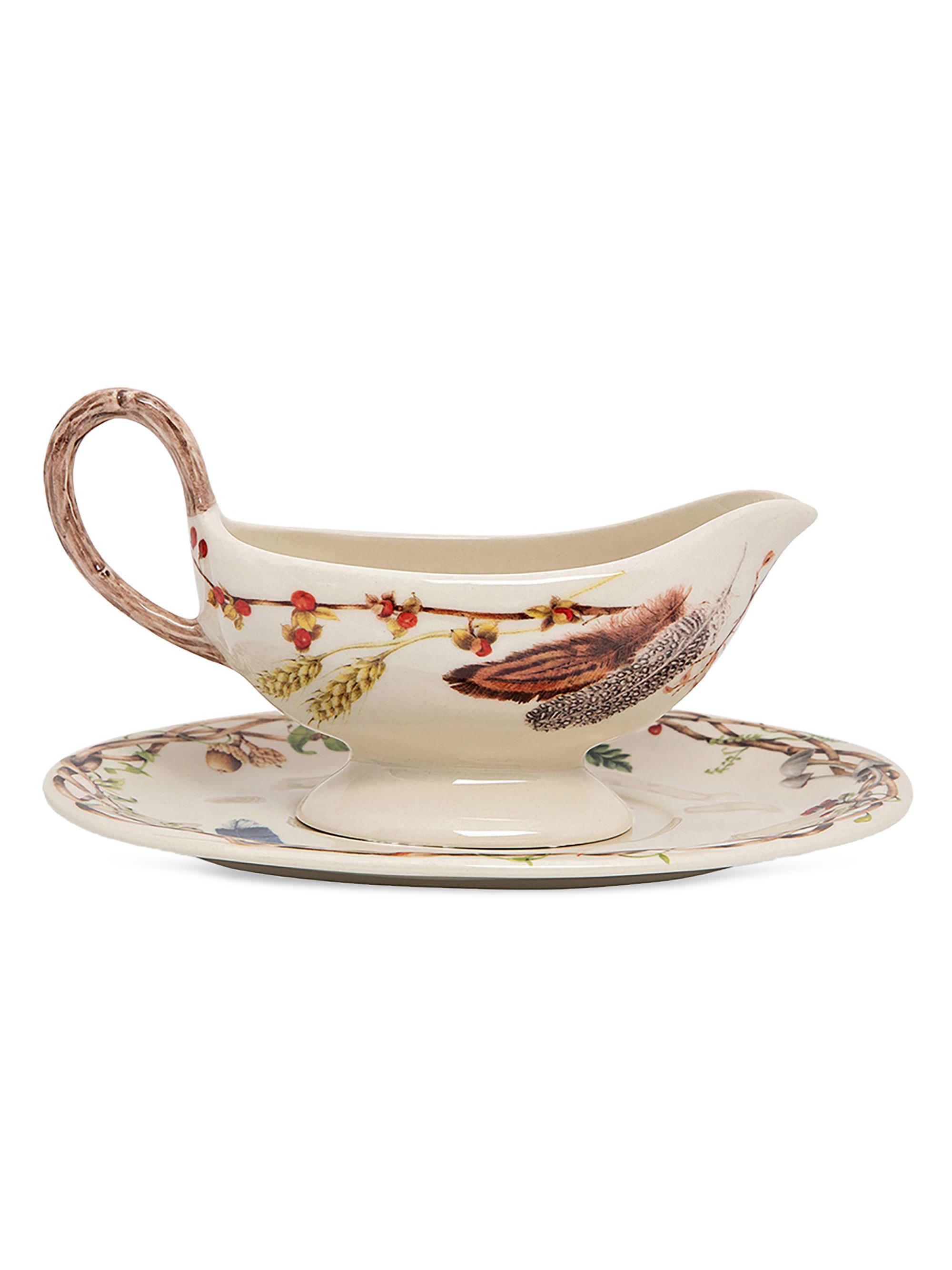 Juliska Forest Walk Sauce Boat and Stand