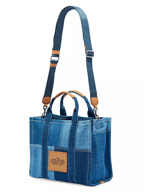  Marc Jacobs Traveler Tote Blue Denim One Size : Clothing, Shoes  & Jewelry