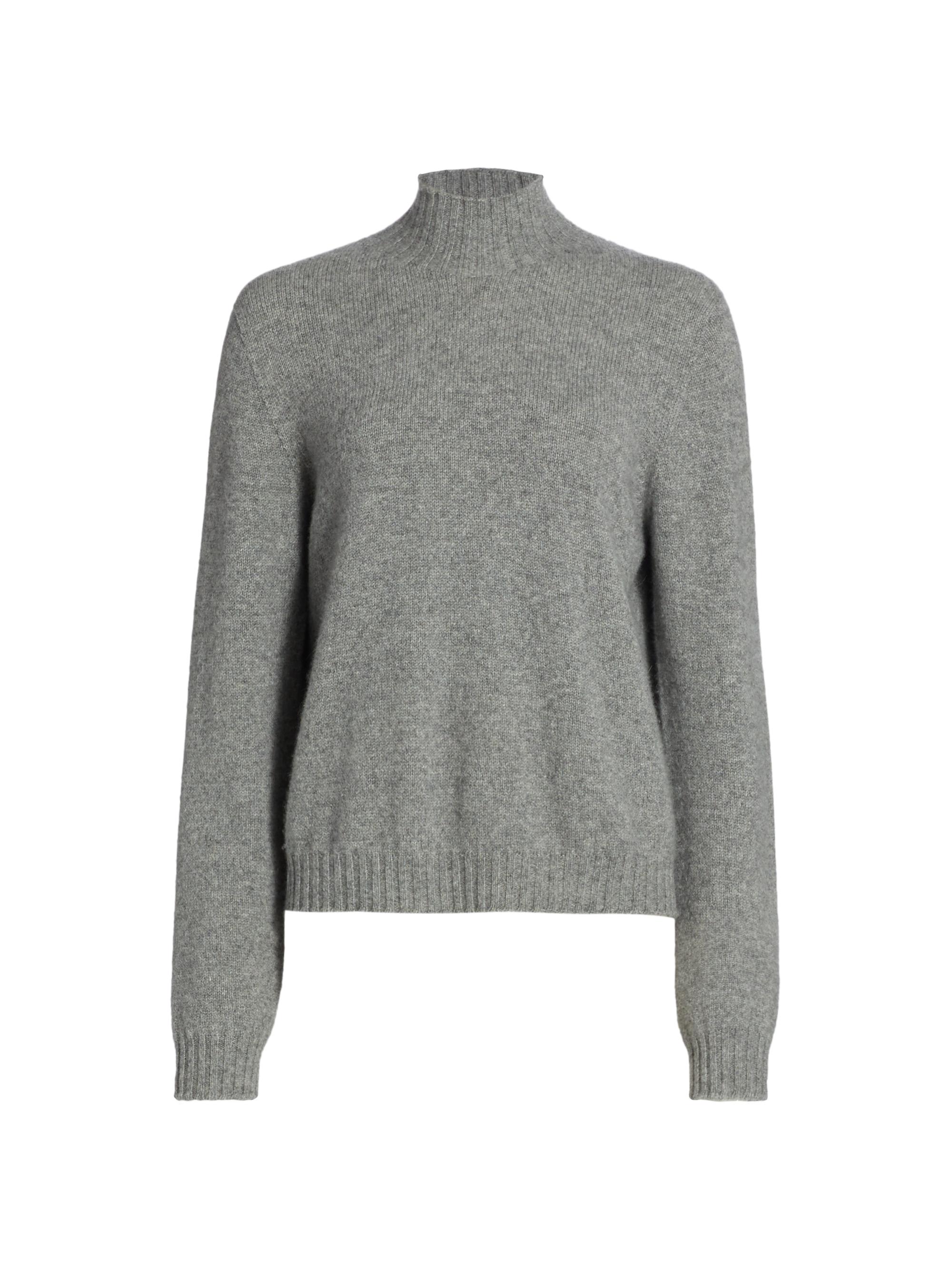 The Row Women's Kensington Cashmere Turtleneck - Medium Heather Grey