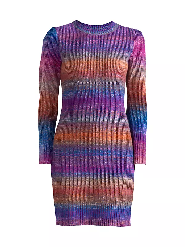 Ridley Ombré Ribbed Knit Sweaterdress
