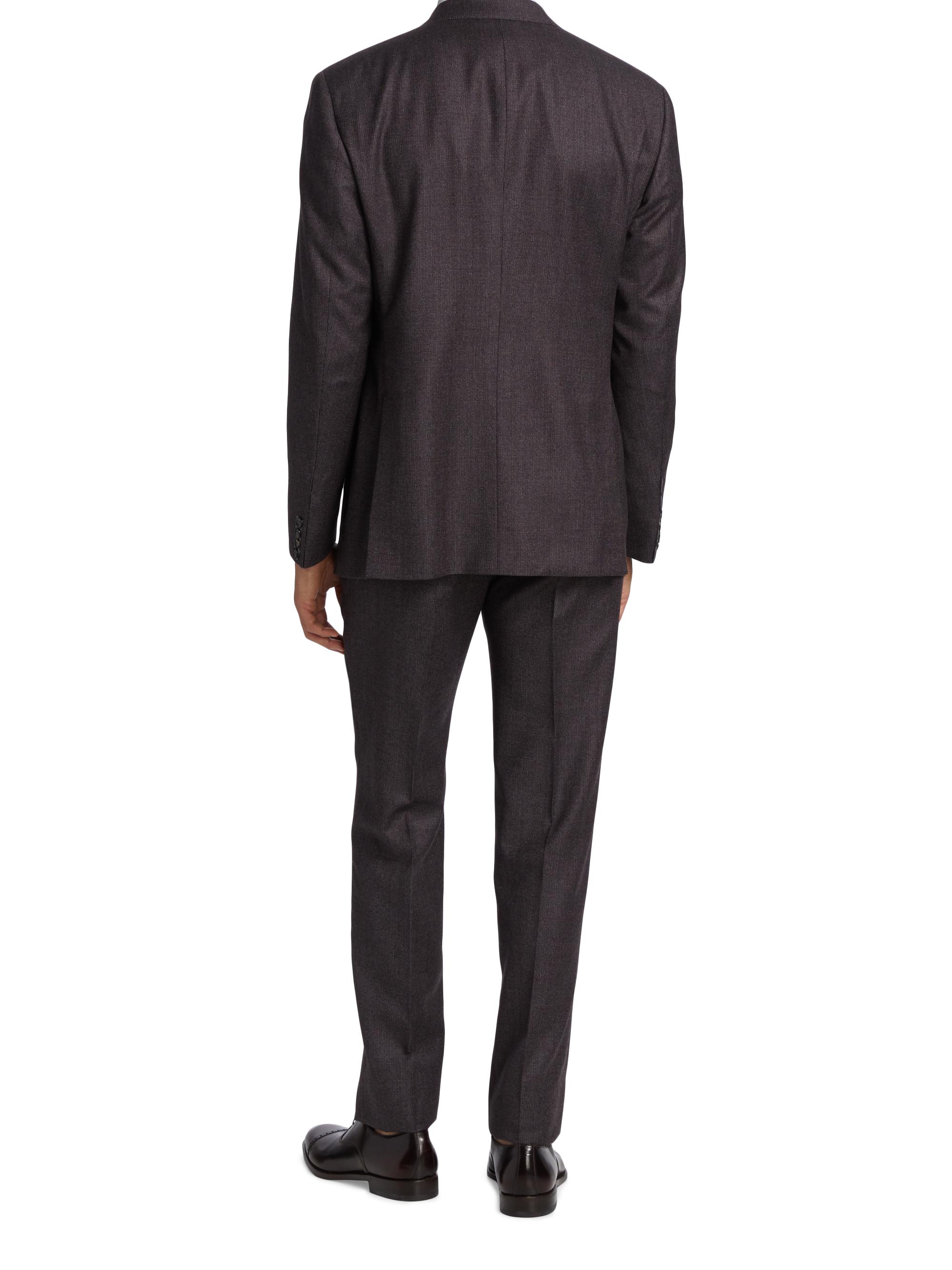 Giorgio Armani Micro Dot Two-Button Suit | Saks Fifth Avenue