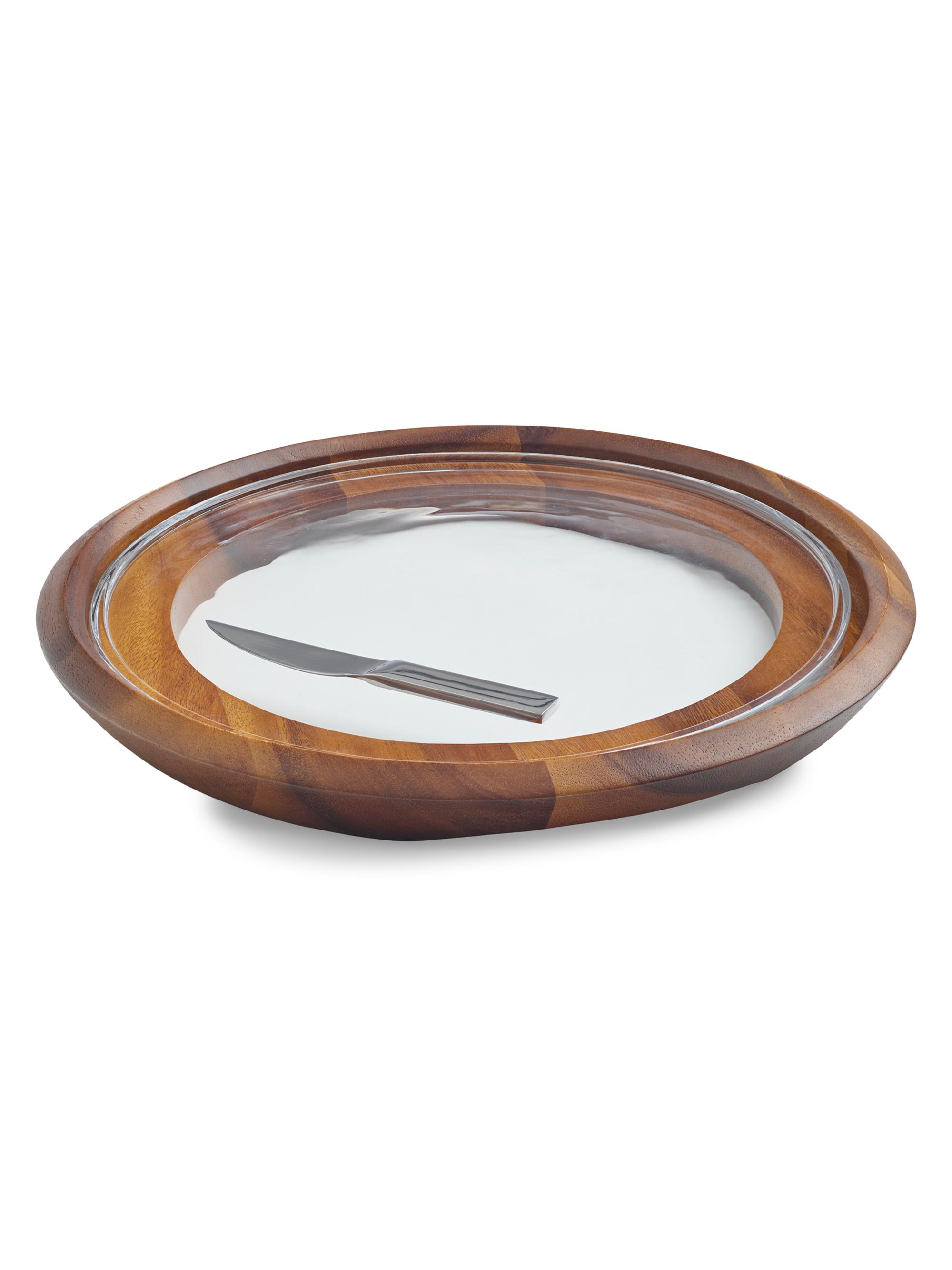 Nambé Cooper Cheese Tray & Knife Set