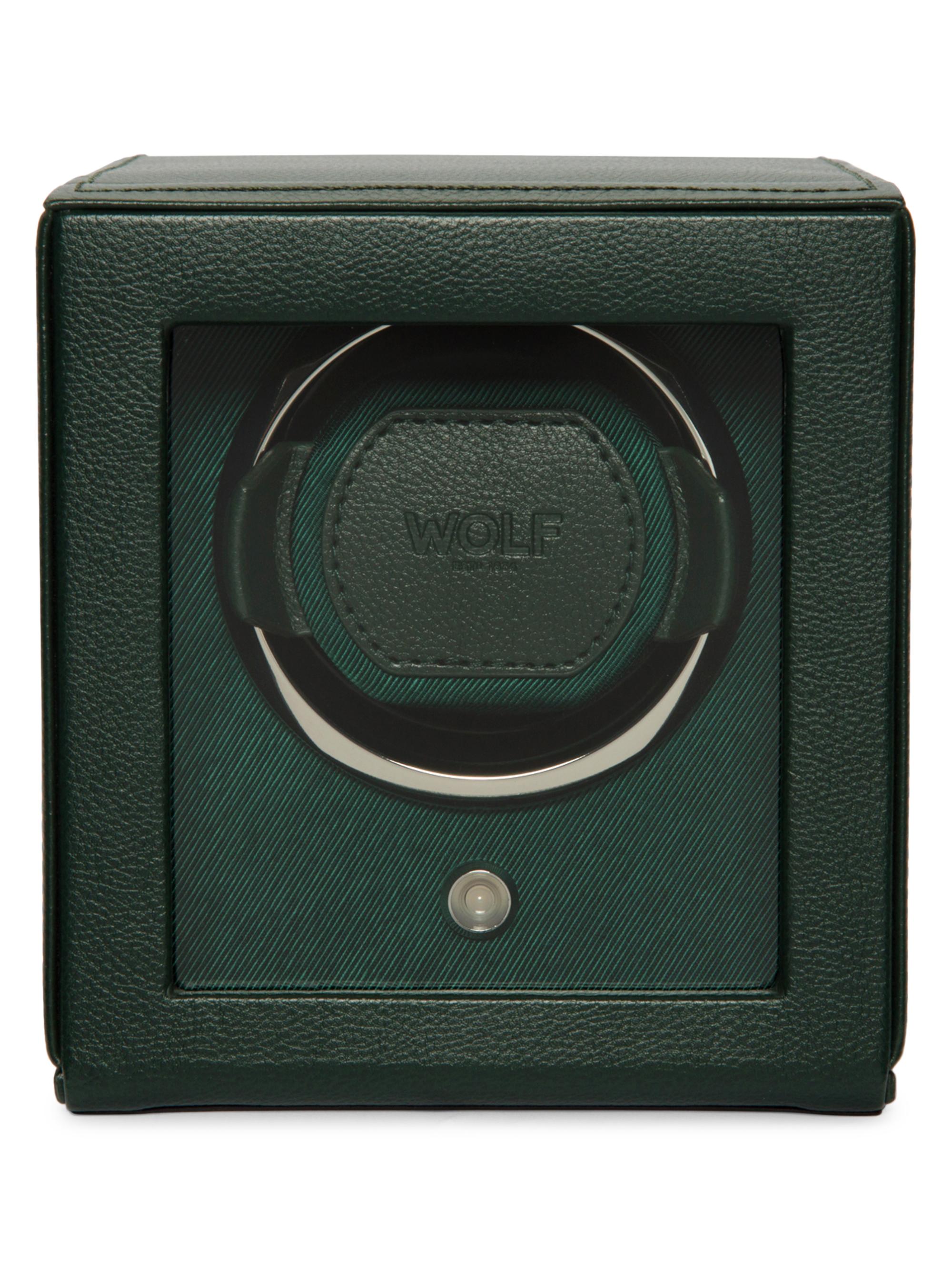 Wolf Cub Watch Winder With Cover - Green - Women's Home