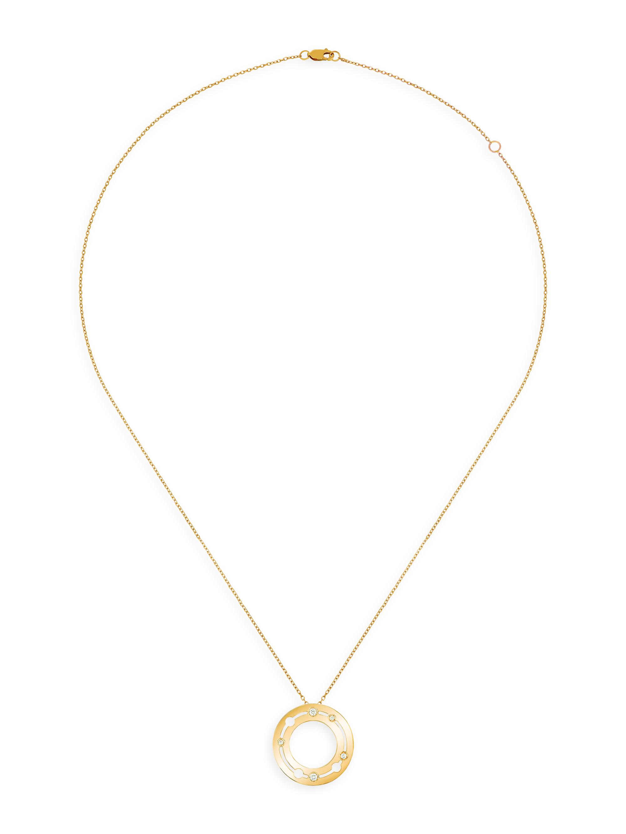 Dinh Van Women's Pulse  18K Yellow Gold & Diamond Pendant Necklace - Yellow Gold