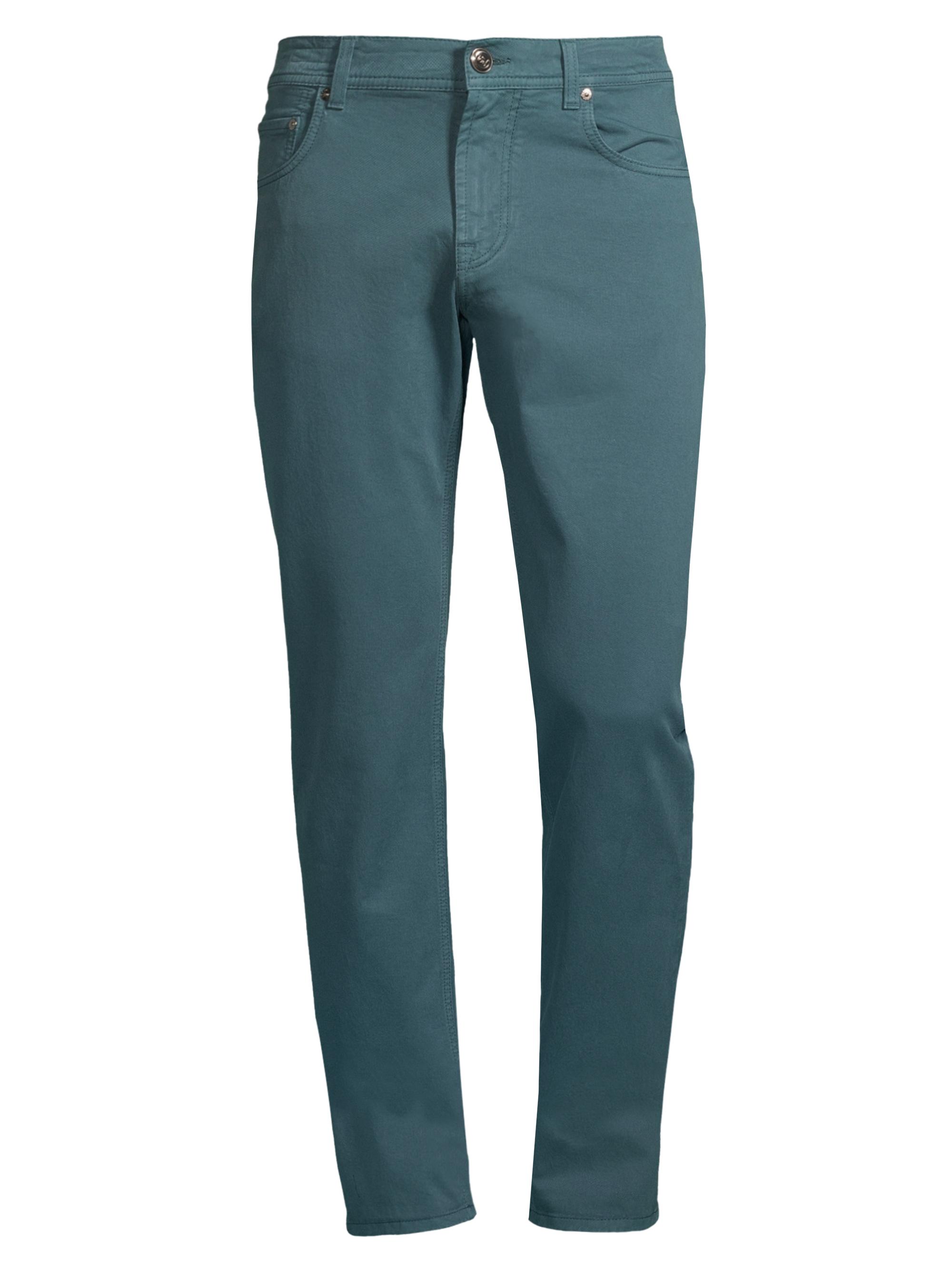 Corneliani Men's Five-Pocket Pants - Sea Foam