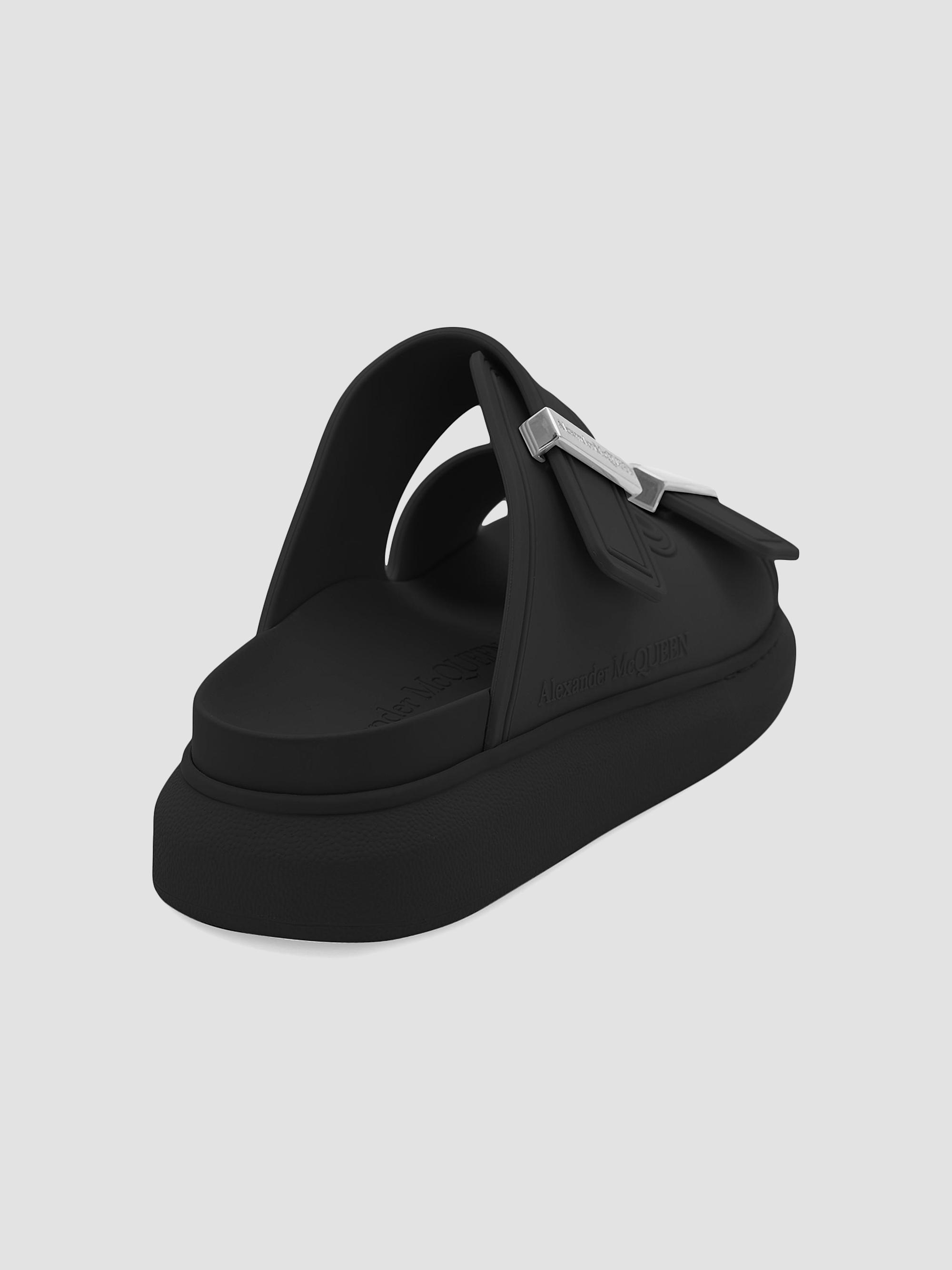 McQueen Rubber Double-Strap Slides | Saks Fifth Avenue display picture 3