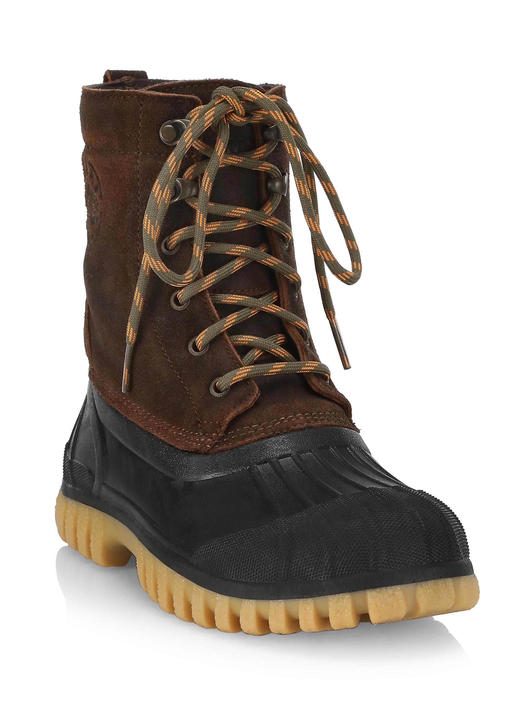 diemme anatra suede shearling boot