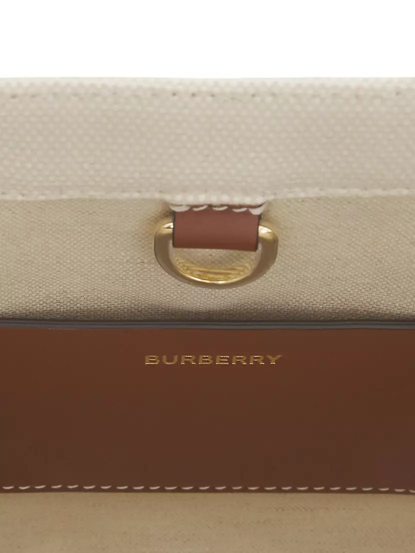 Burberry Brown E-Canvas TB Phone Holder Bag Burberry
