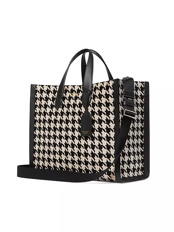 Large Manhattan Houndstooth Tote