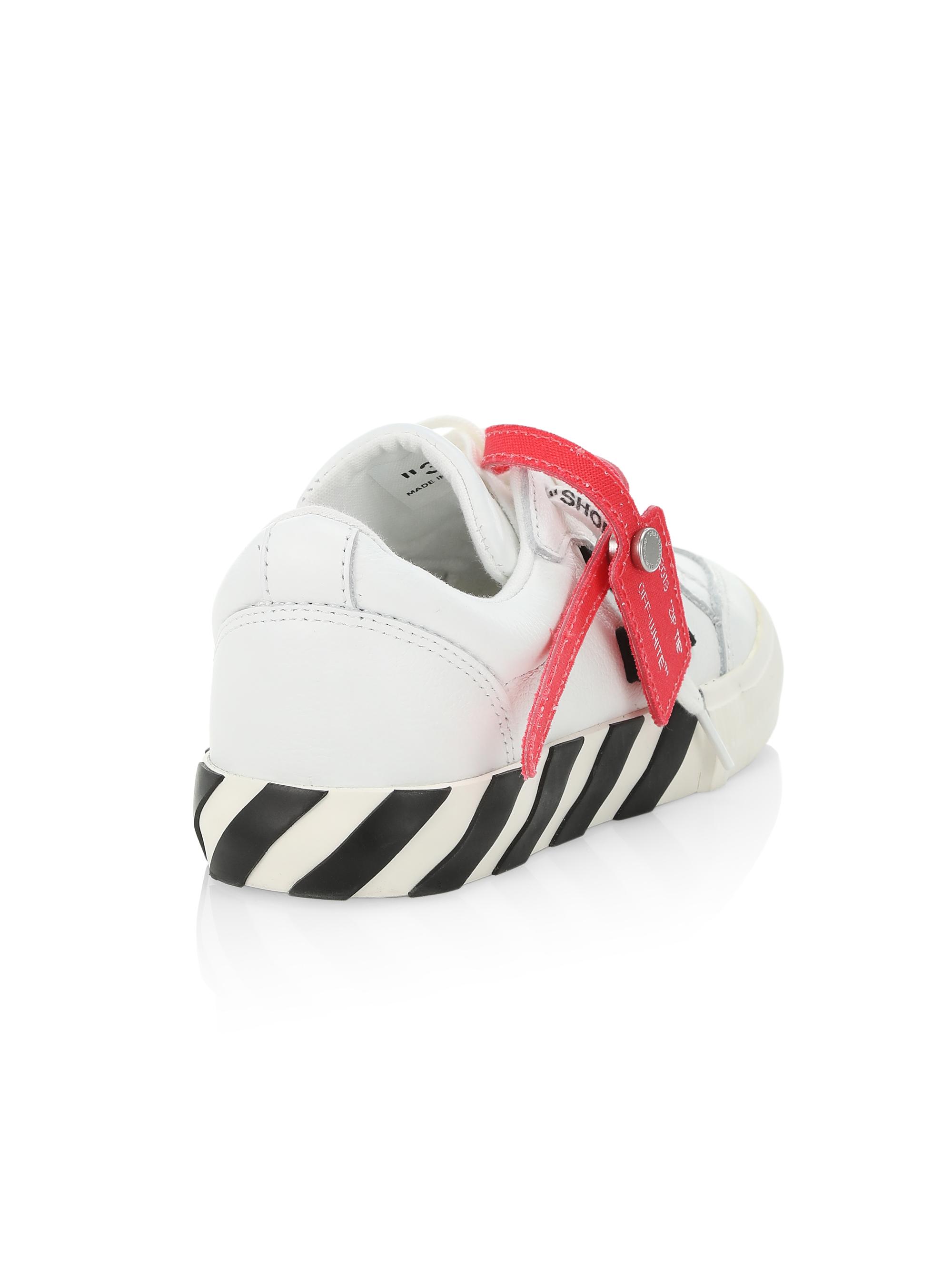 Off-White Little Kid's Low-Top Vulcanized Leather Sneakers | Saks