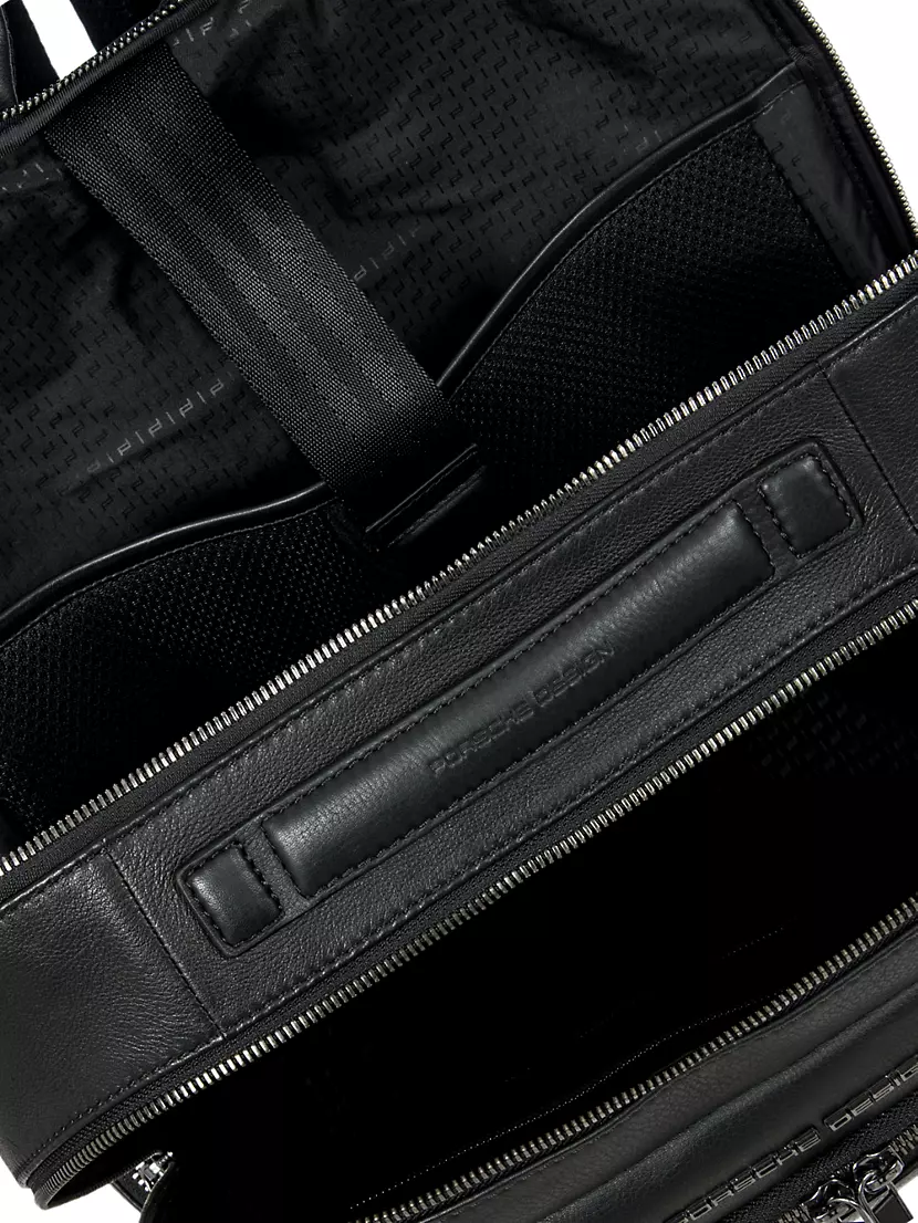 Porsche Design Roadster Leather Shoulder Bag Xs - Black