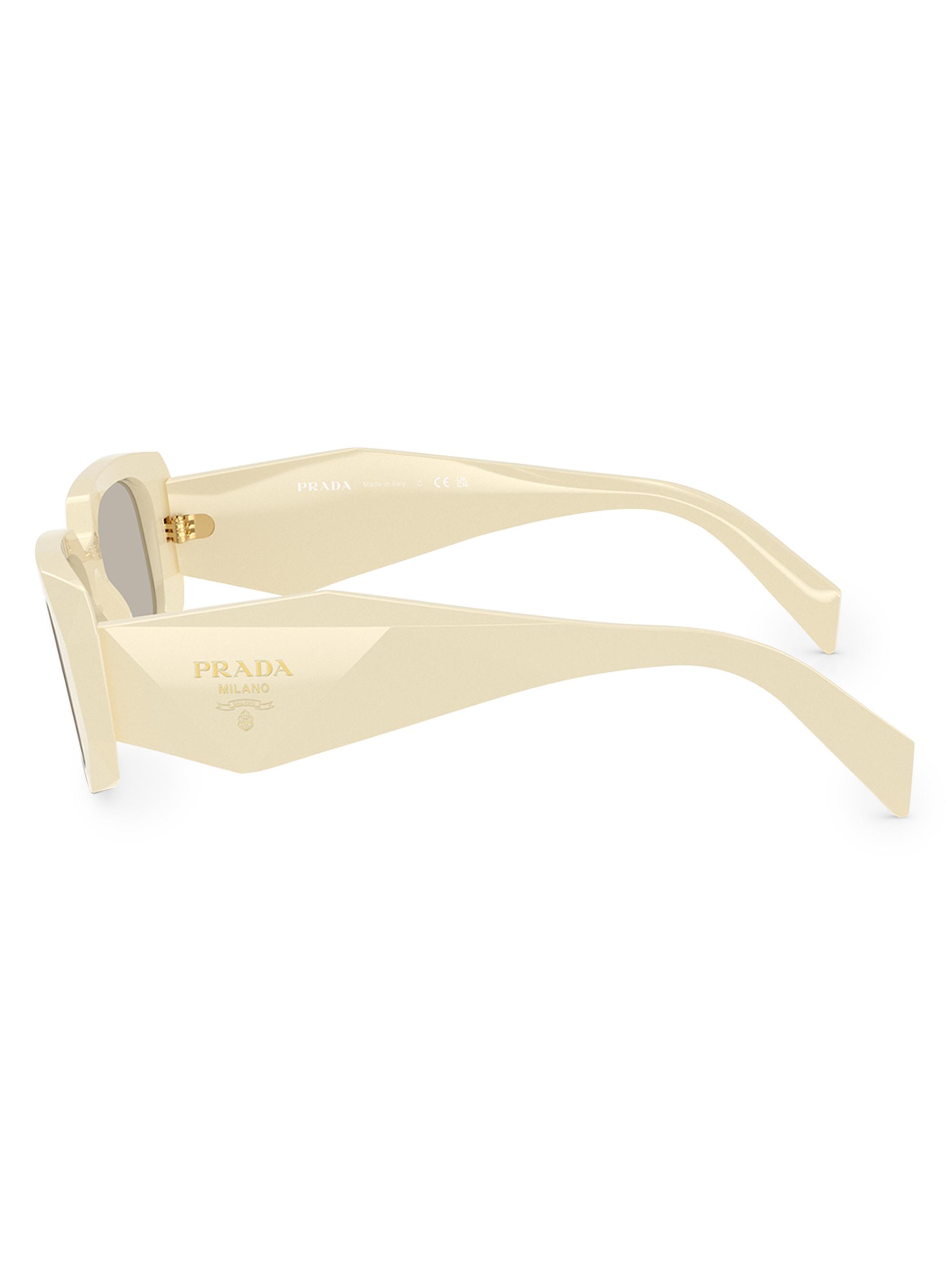 Prada 49MM Rectangle Sunglasses | Saks Fifth Avenue