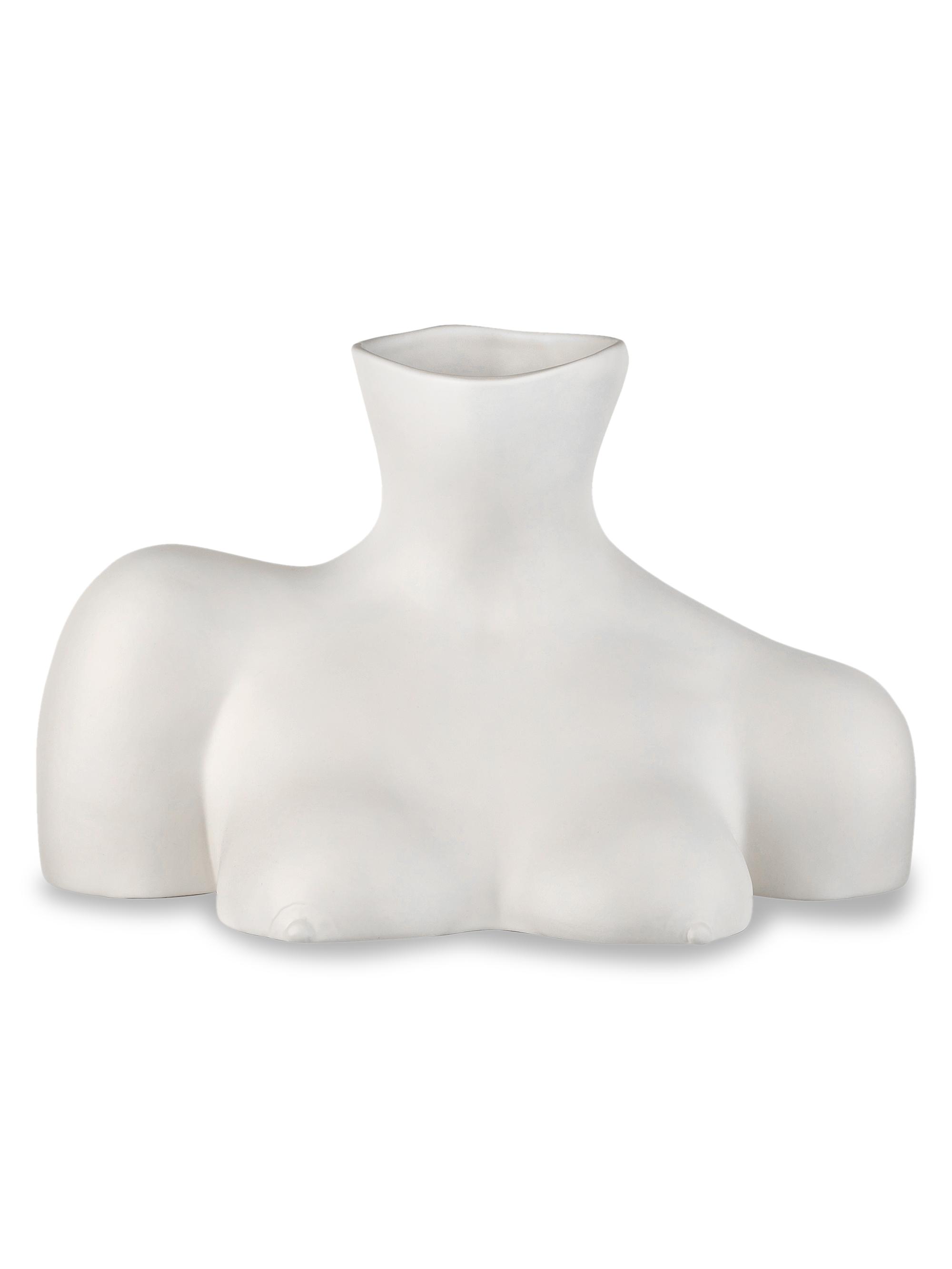 ⭕️ Anissa Kermiche ホワイト陶器 花瓶 Anissa Kermiche Breast Friend White Vase | Saks Fifth Avenue