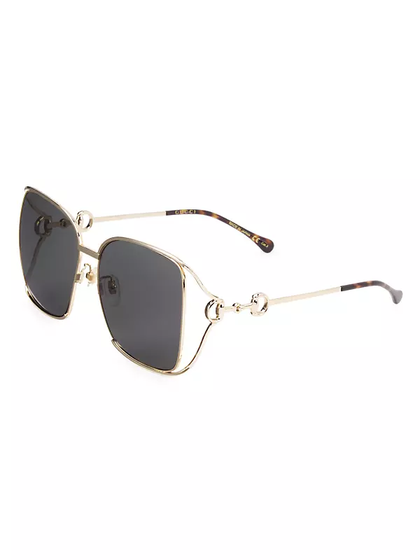 Horsebit 61MM Square Sunglasses