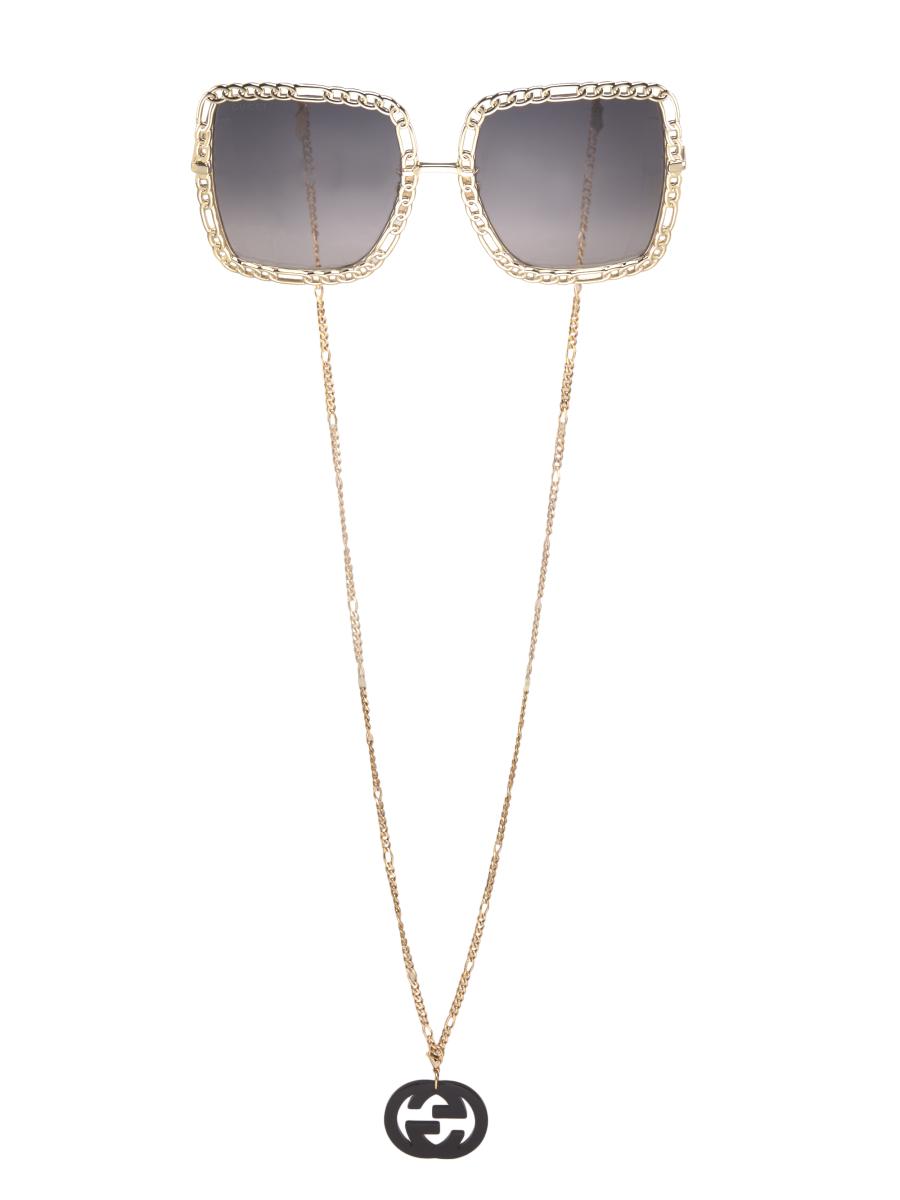 GUCCI サングラス チェーン Gucci Gucci Chain 57MM Square Sunglasses | Saks Fifth Avenue