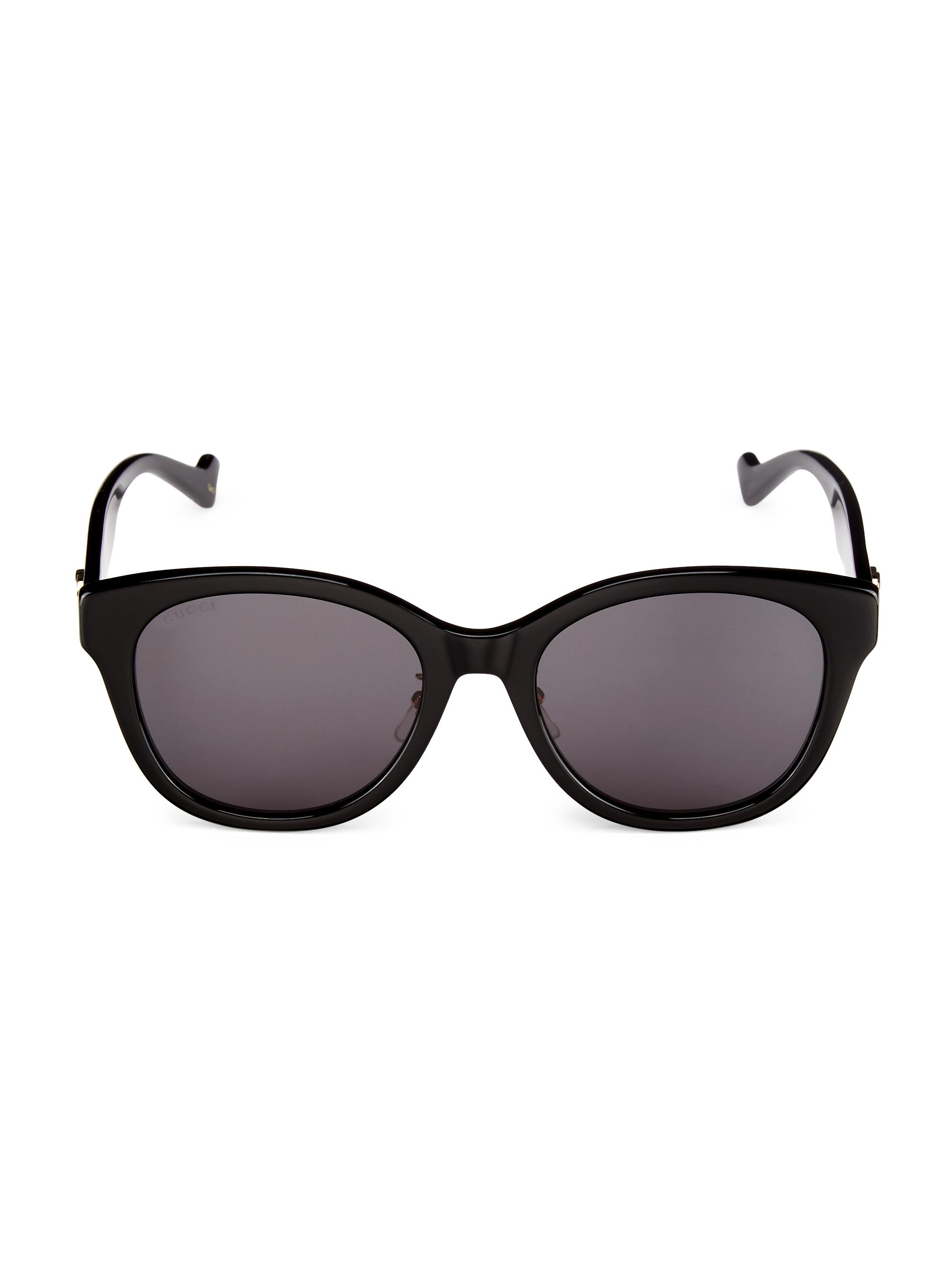 Gucci Women's  Generation 56MM Square Sunglasses - Shiny Black