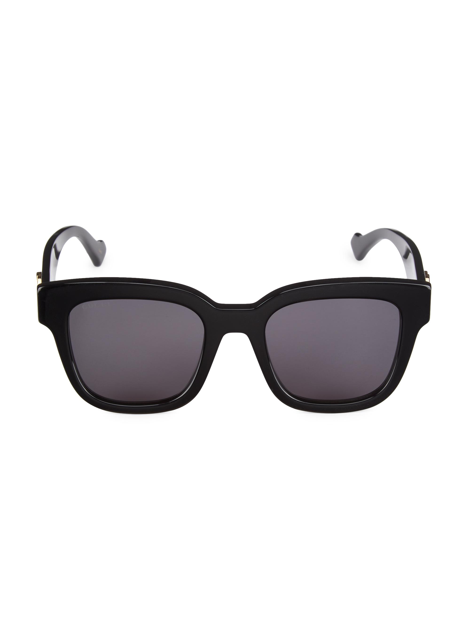 Gucci Women's  Generation 52MM Square Sunglasses - Shiny Black