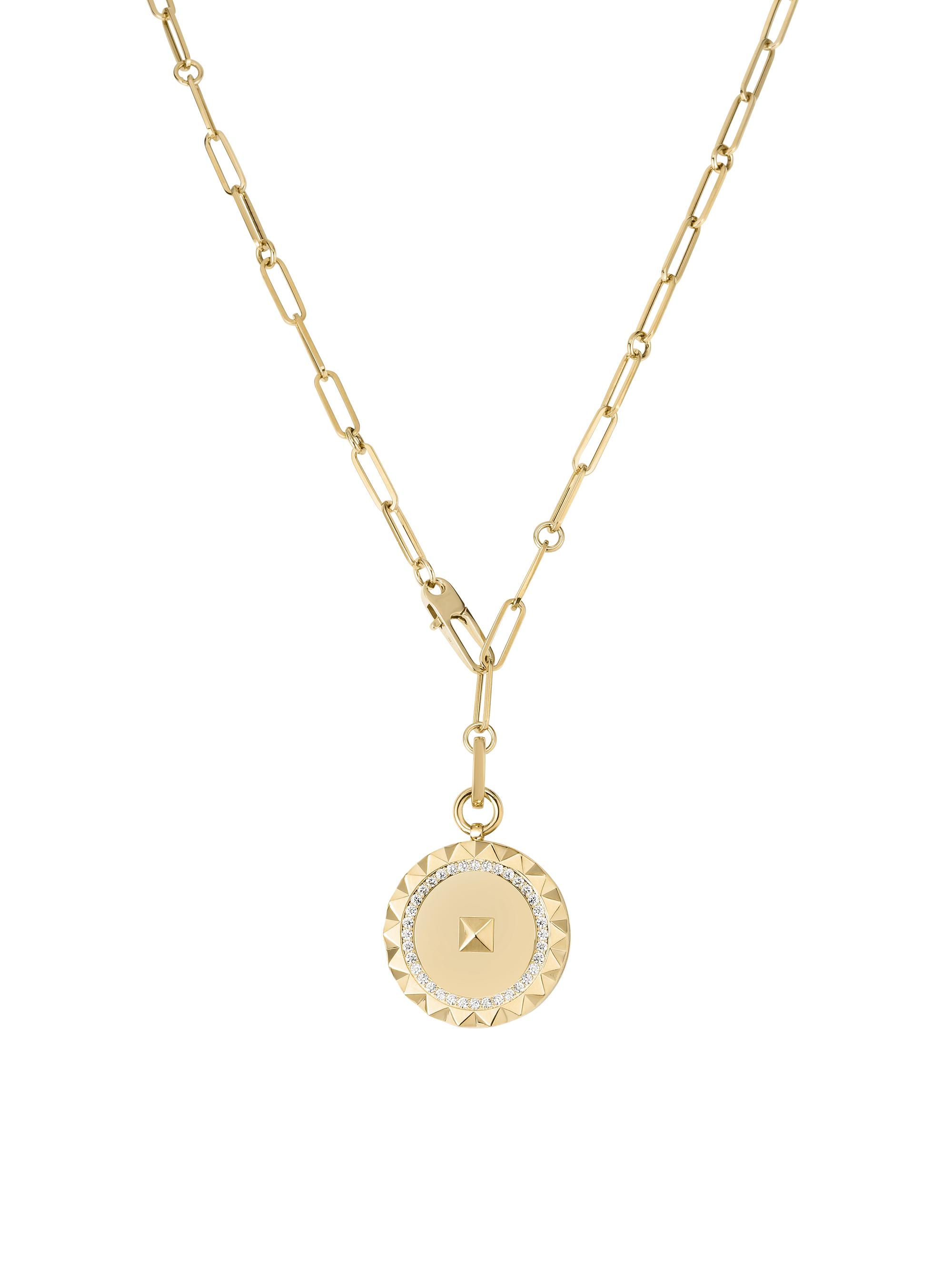 Roberto Coin Women's Obelisco 18K Yellow Gold & Diamond Pendant Necklace - Gold