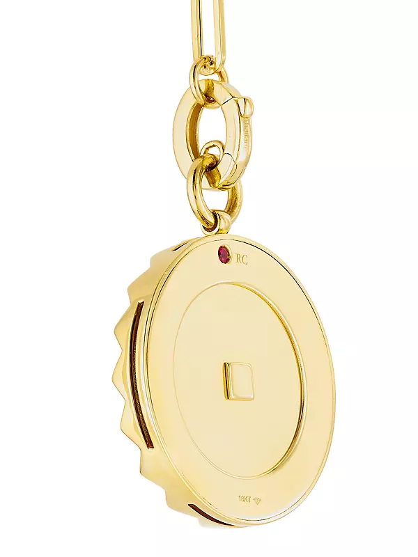 Obelisco 18K Yellow Gold & Diamond Pendant Necklace