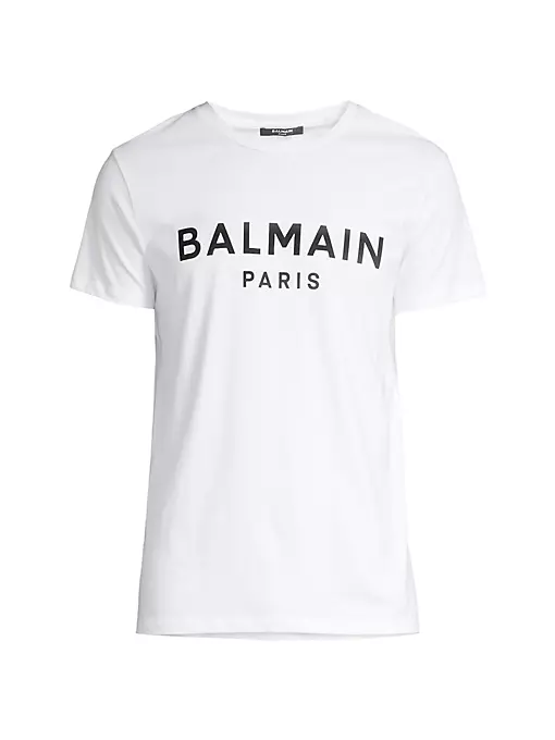 Balmain - Logo Print Crewneck T-Shirt