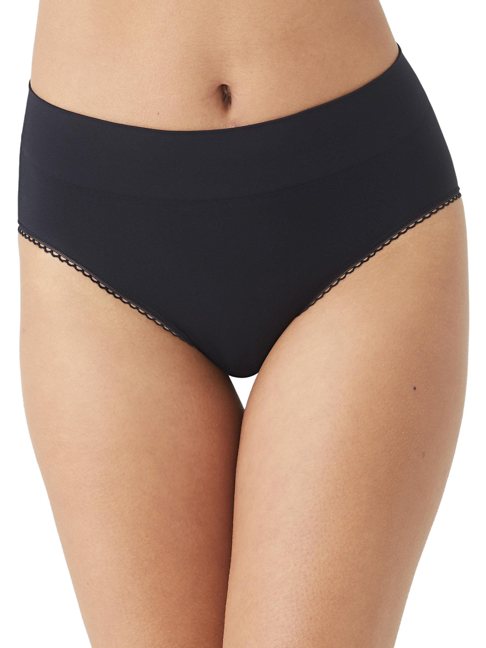 Wacoal Women's Feeling Flexible Hi-Cut Brief - Black