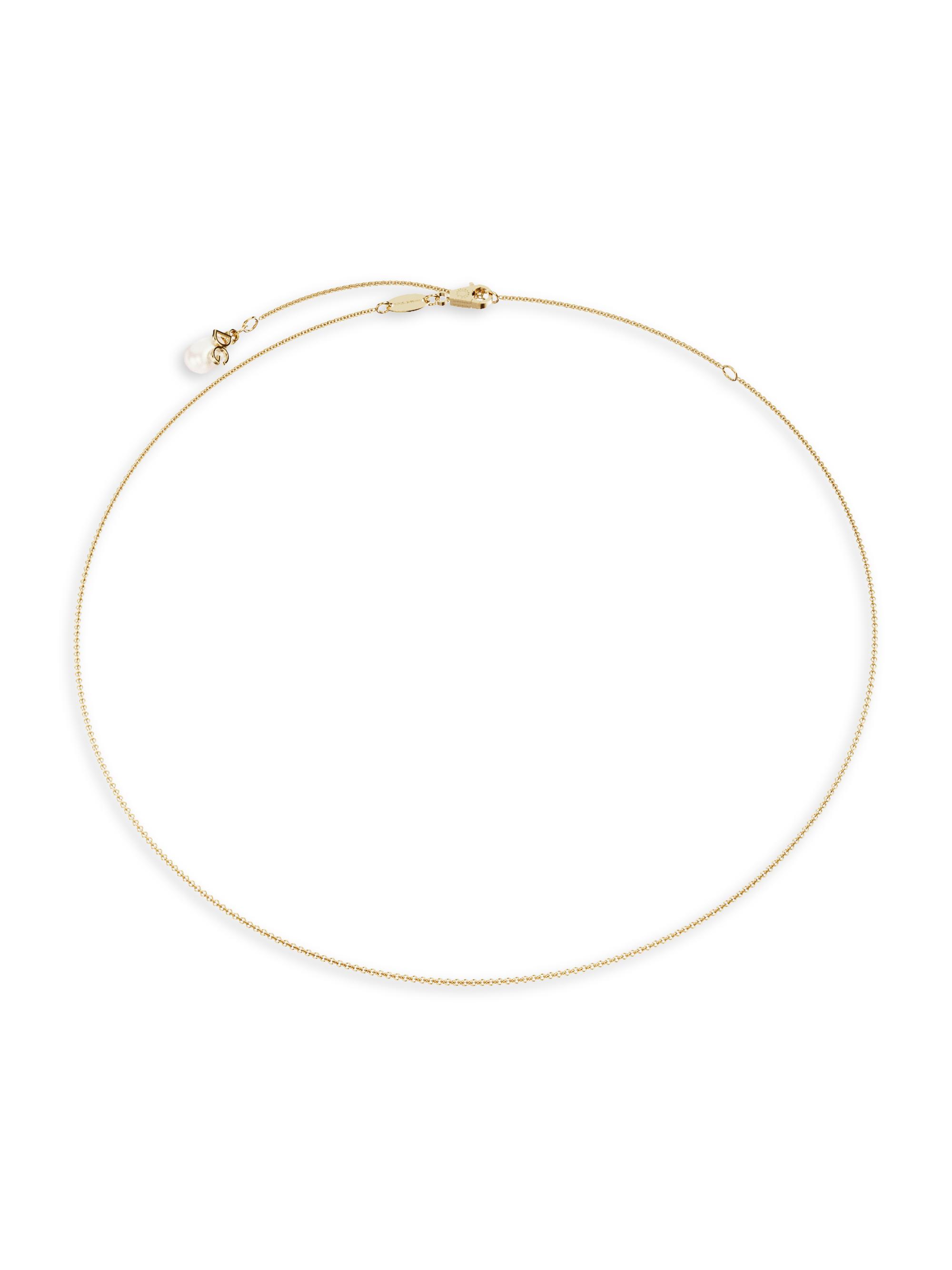 Dolce & Gabbana Women's 18K Yellow Gold & Freshwater Pearl Chain Necklace - Yellow Gold